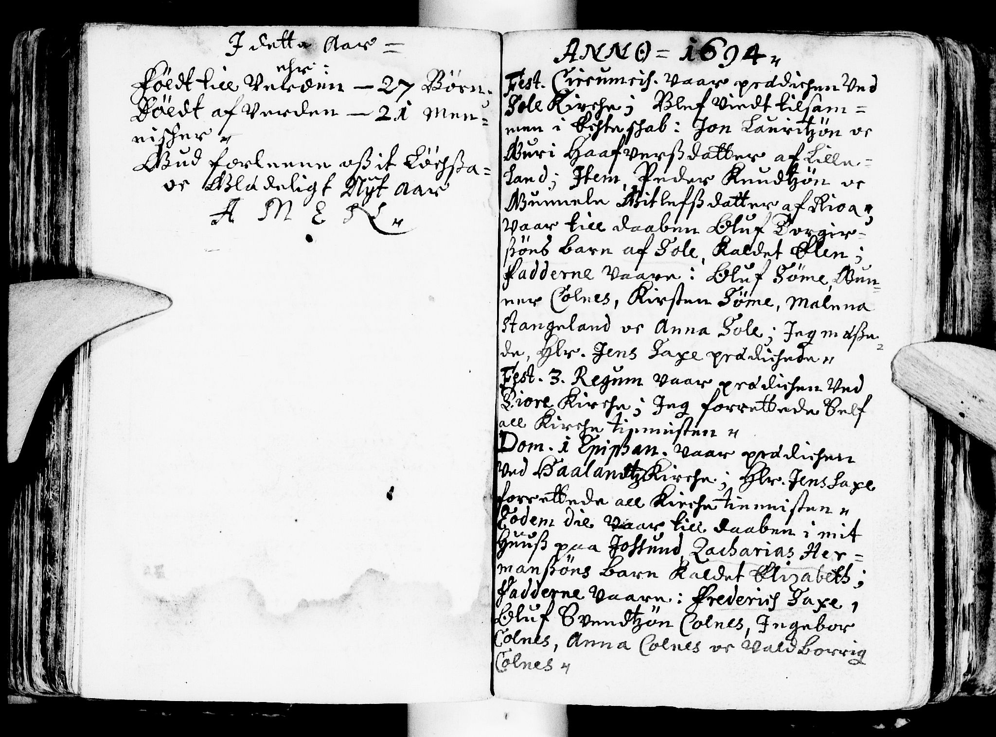 Håland sokneprestkontor, SAST/A-101802/001/30BA/L0001: Parish register (official) no. A 1, 1671-1722