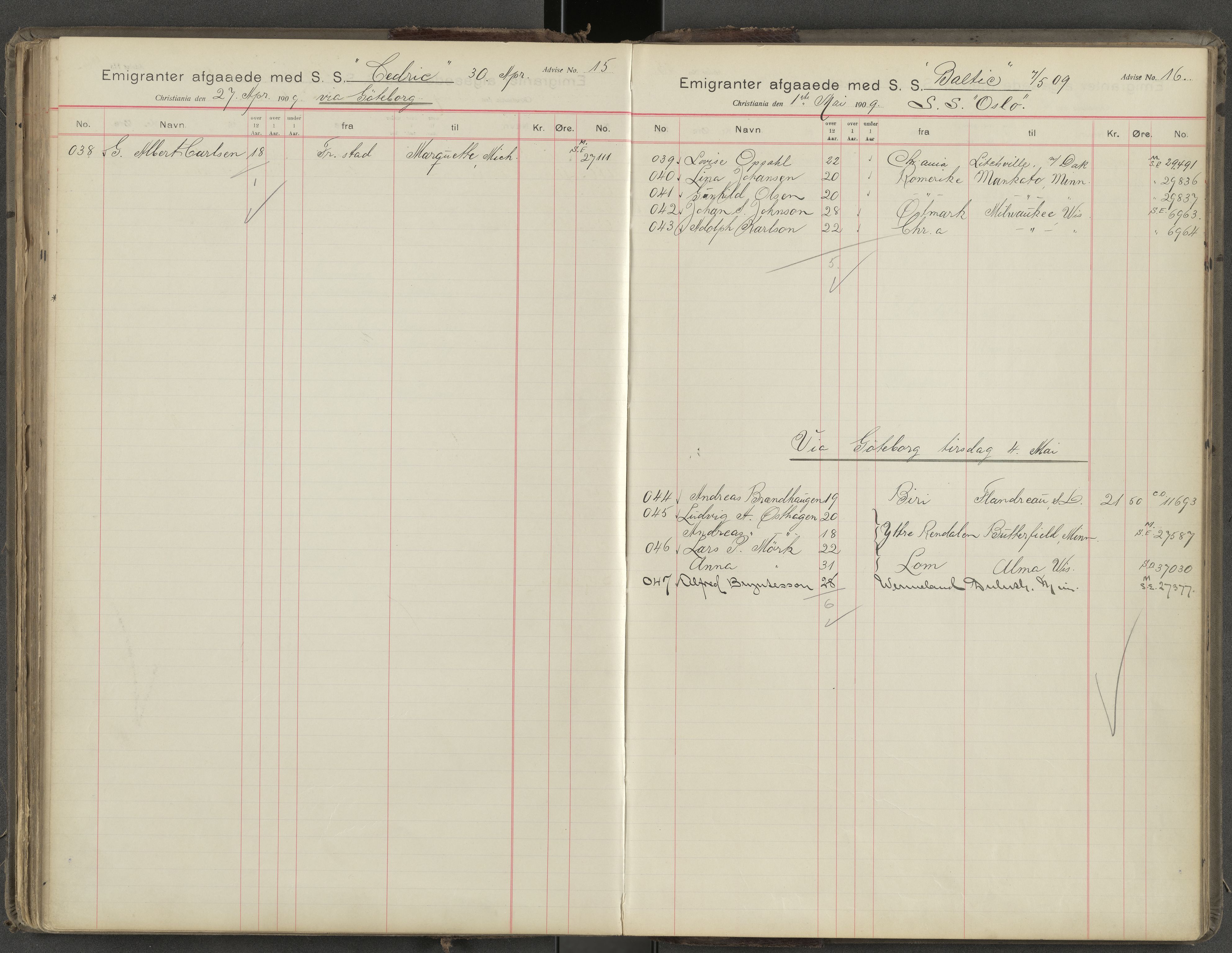White Star-linjen, AV/SAO-PAO-0201/R/Rb/L0001: Forskudd, 1904-1910, p. 138