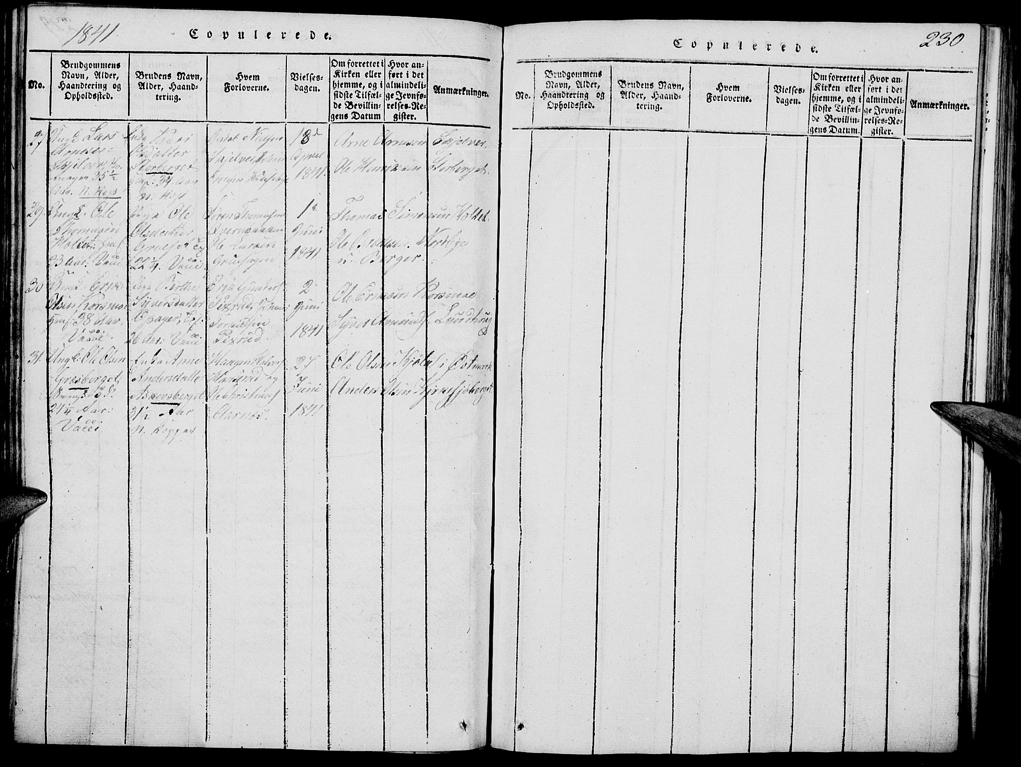 Grue prestekontor, SAH/PREST-036/H/Ha/Hab/L0002: Parish register (copy) no. 2, 1815-1841, p. 230