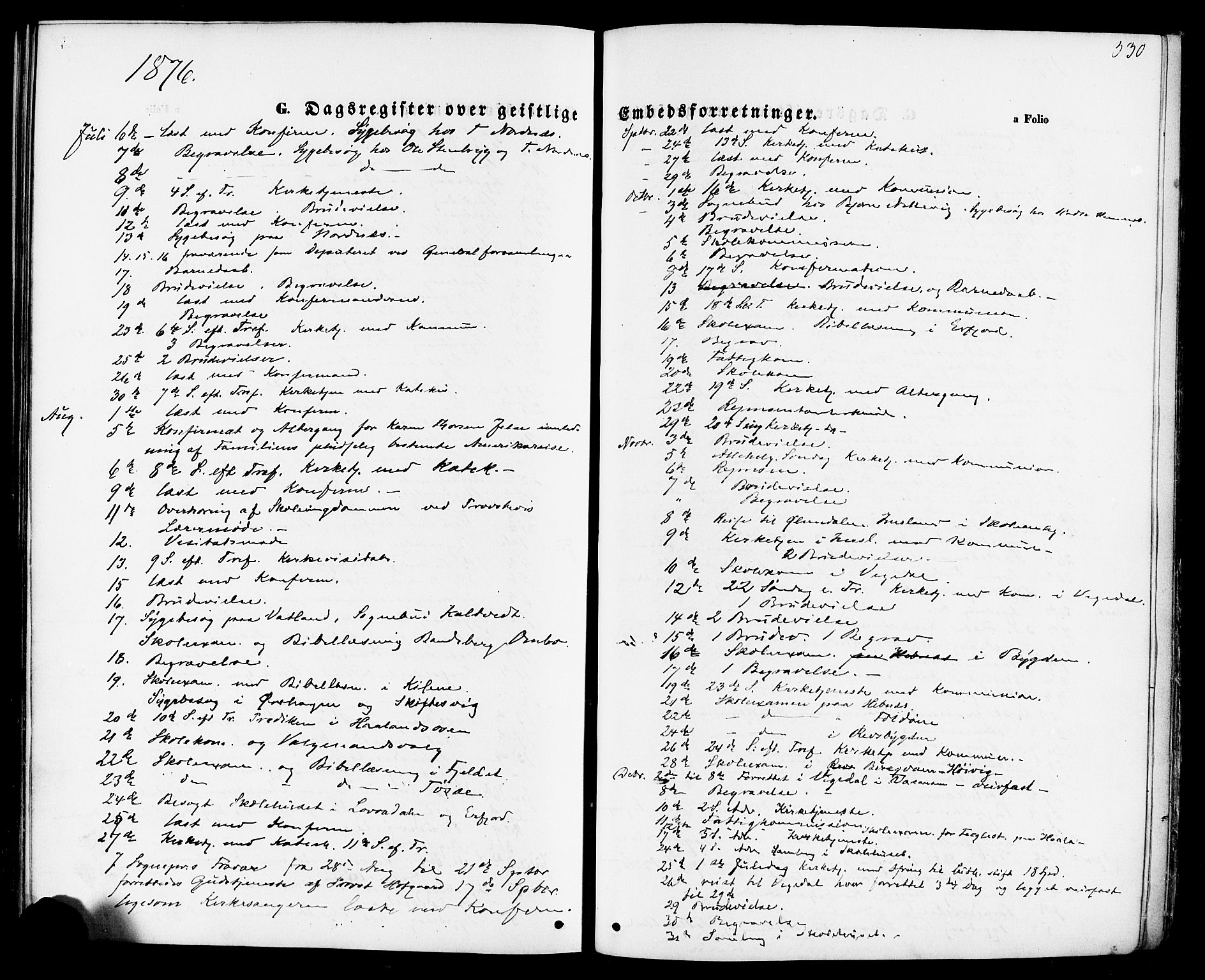 Jelsa sokneprestkontor, AV/SAST-A-101842/01/IV: Parish register (official) no. A 8, 1867-1883, p. 330
