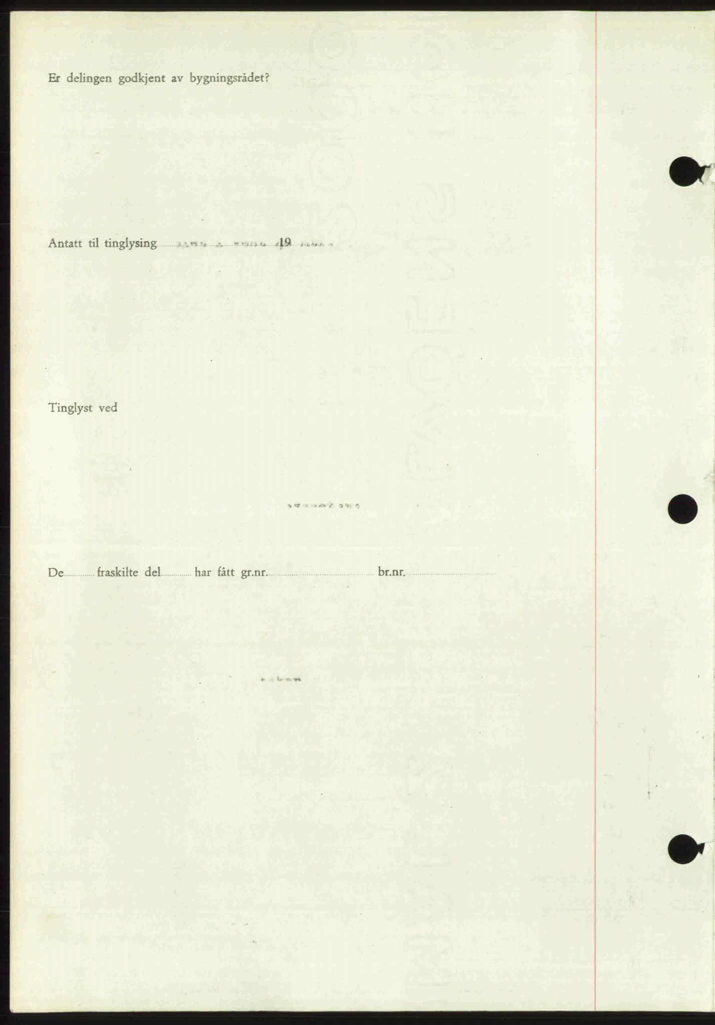 Toten tingrett, SAH/TING-006/H/Hb/Hbc/L0020: Mortgage book no. Hbc-20, 1948-1948, Diary no: : 2515/1948