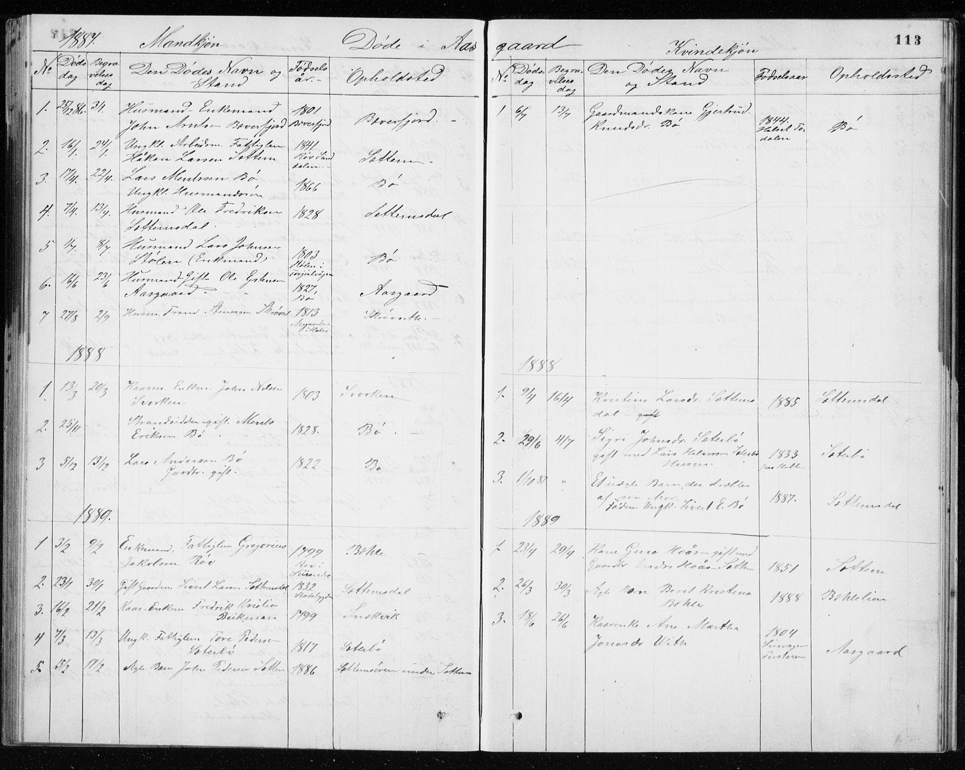 Ministerialprotokoller, klokkerbøker og fødselsregistre - Møre og Romsdal, AV/SAT-A-1454/594/L1035: Parish register (official) no. 594A01, 1879-1933, p. 113