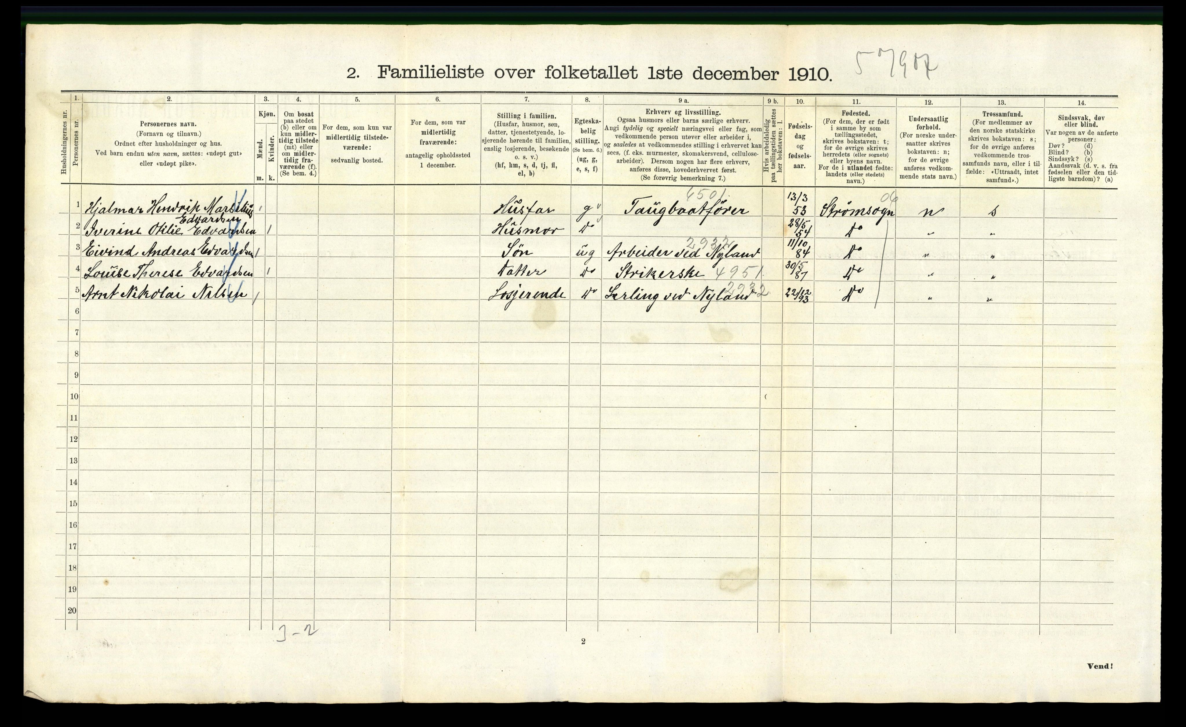 RA, 1910 census for Kristiania, 1910, p. 99544