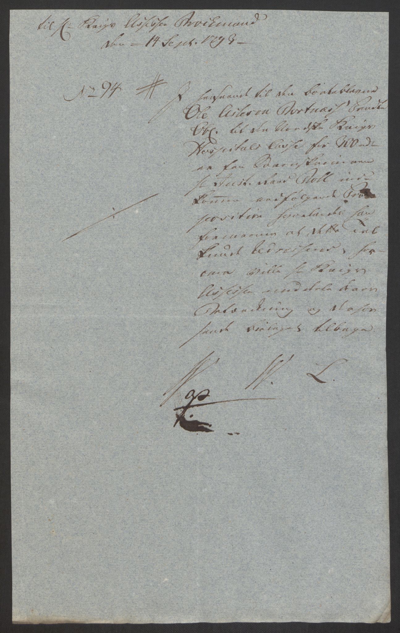 Forsvaret, Den norske kvesthuskasse/krigshospitalkasse, AV/RA-RAFA-1887/F/Fa/L0008: Konsepter, 1790-1793, p. 1183