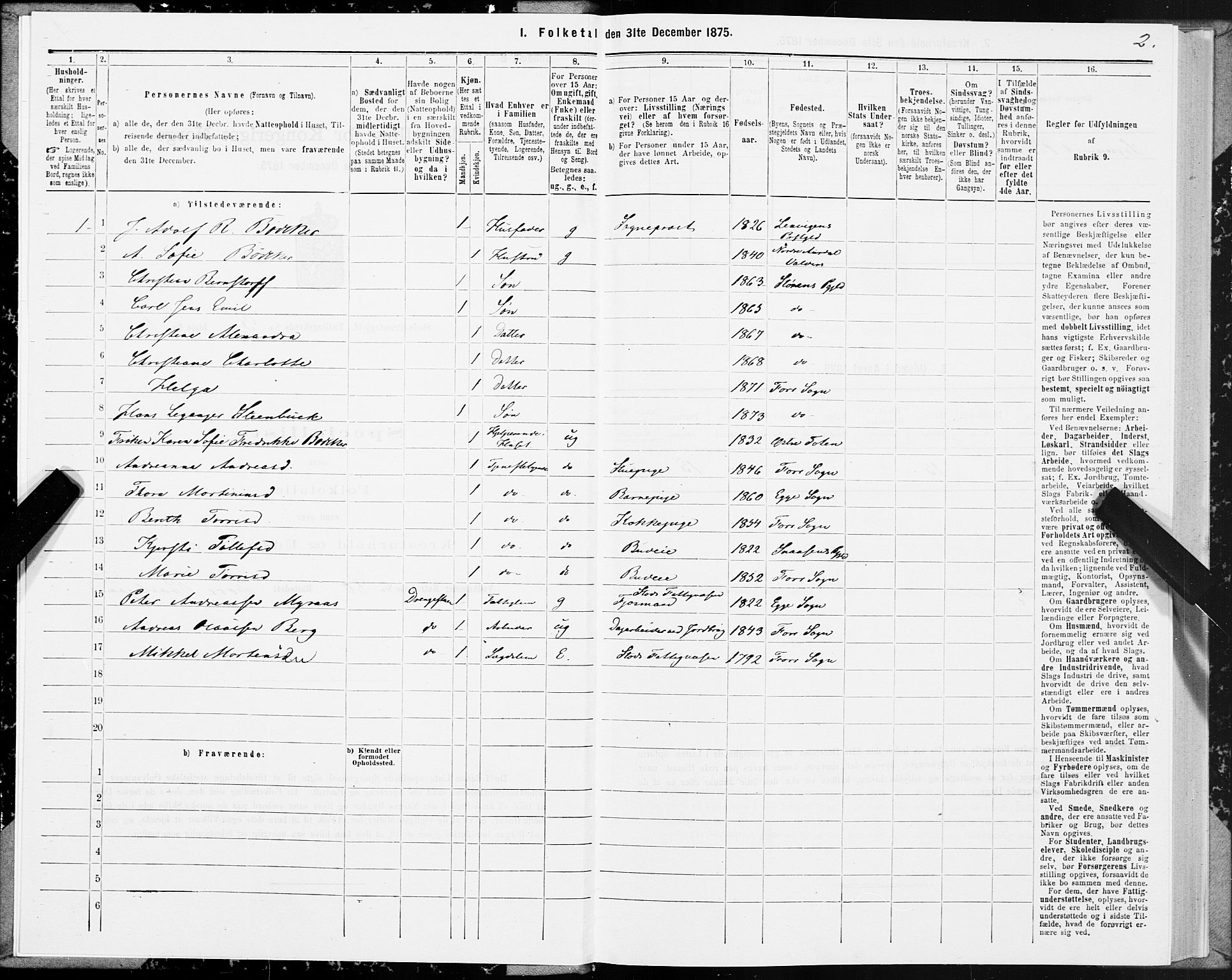 SAT, 1875 census for 1734P Stod, 1875, p. 3002