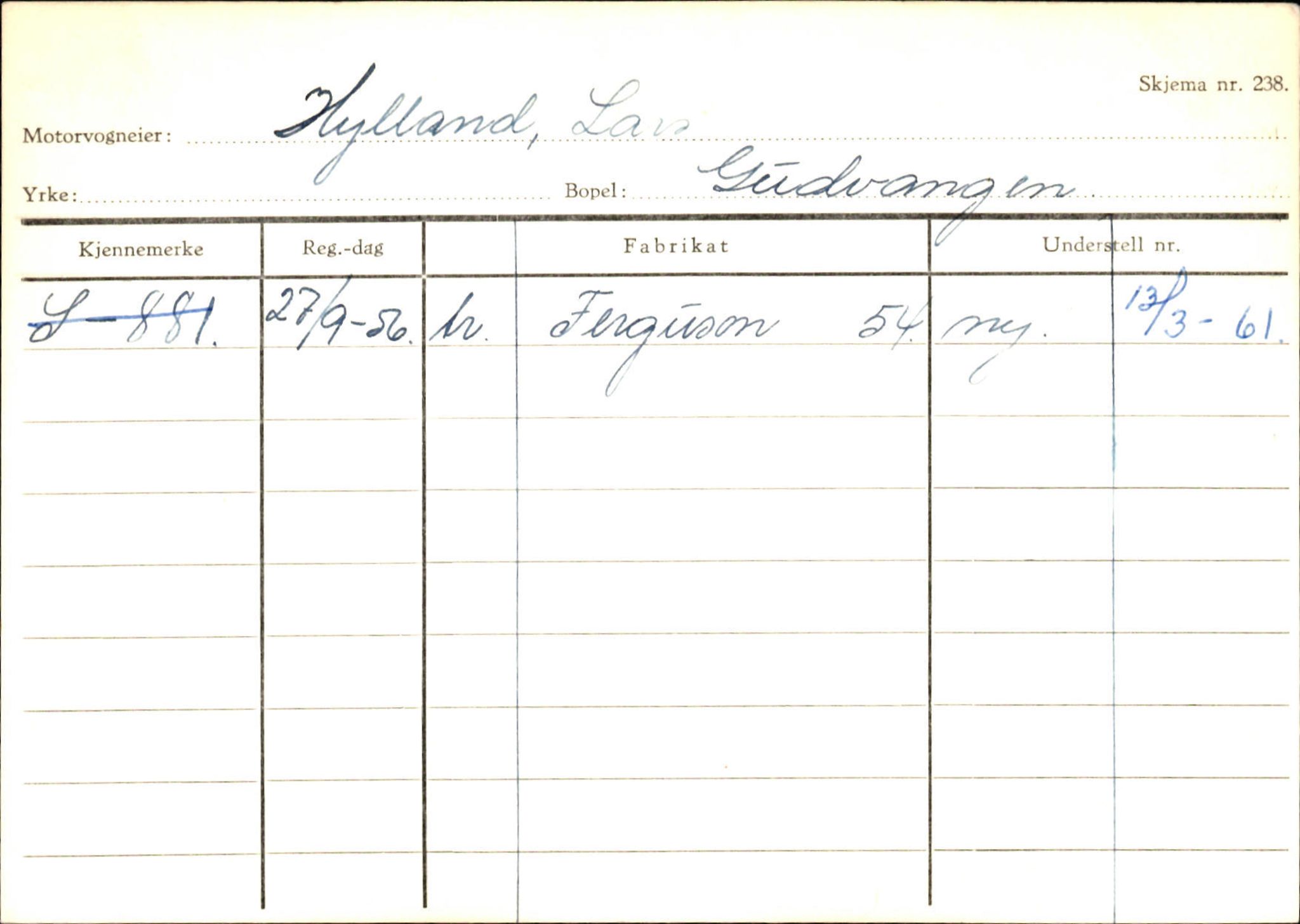 Statens vegvesen, Sogn og Fjordane vegkontor, AV/SAB-A-5301/4/F/L0125: Eigarregister Sogndal V-Å. Aurland A-Å. Fjaler A-N, 1945-1975, p. 737