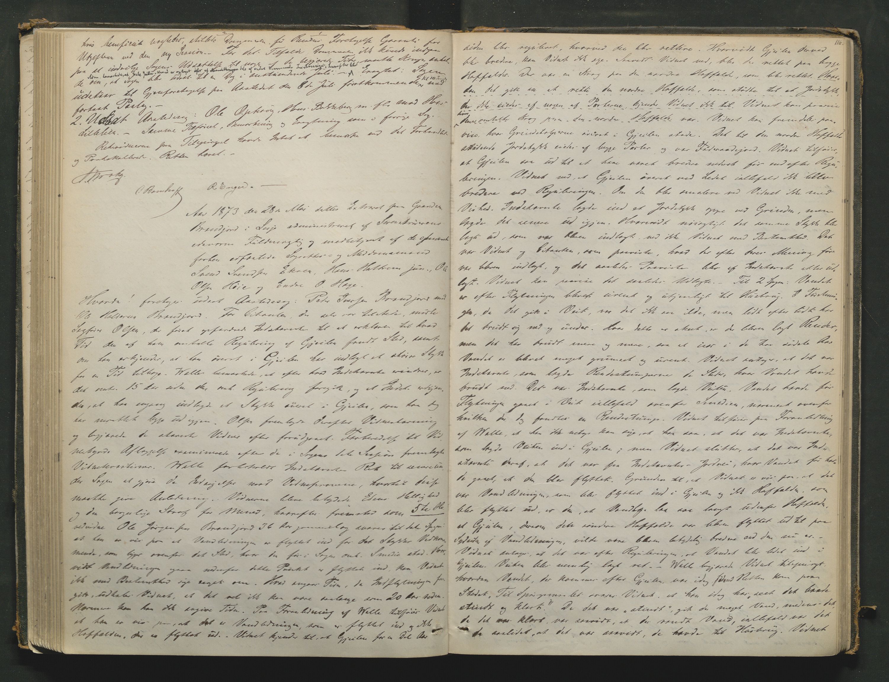 Nord-Gudbrandsdal tingrett, AV/SAH-TING-002/G/Gc/Gcb/L0003: Ekstrarettsprotokoll for åstedssaker, 1867-1876, p. 115b-116a