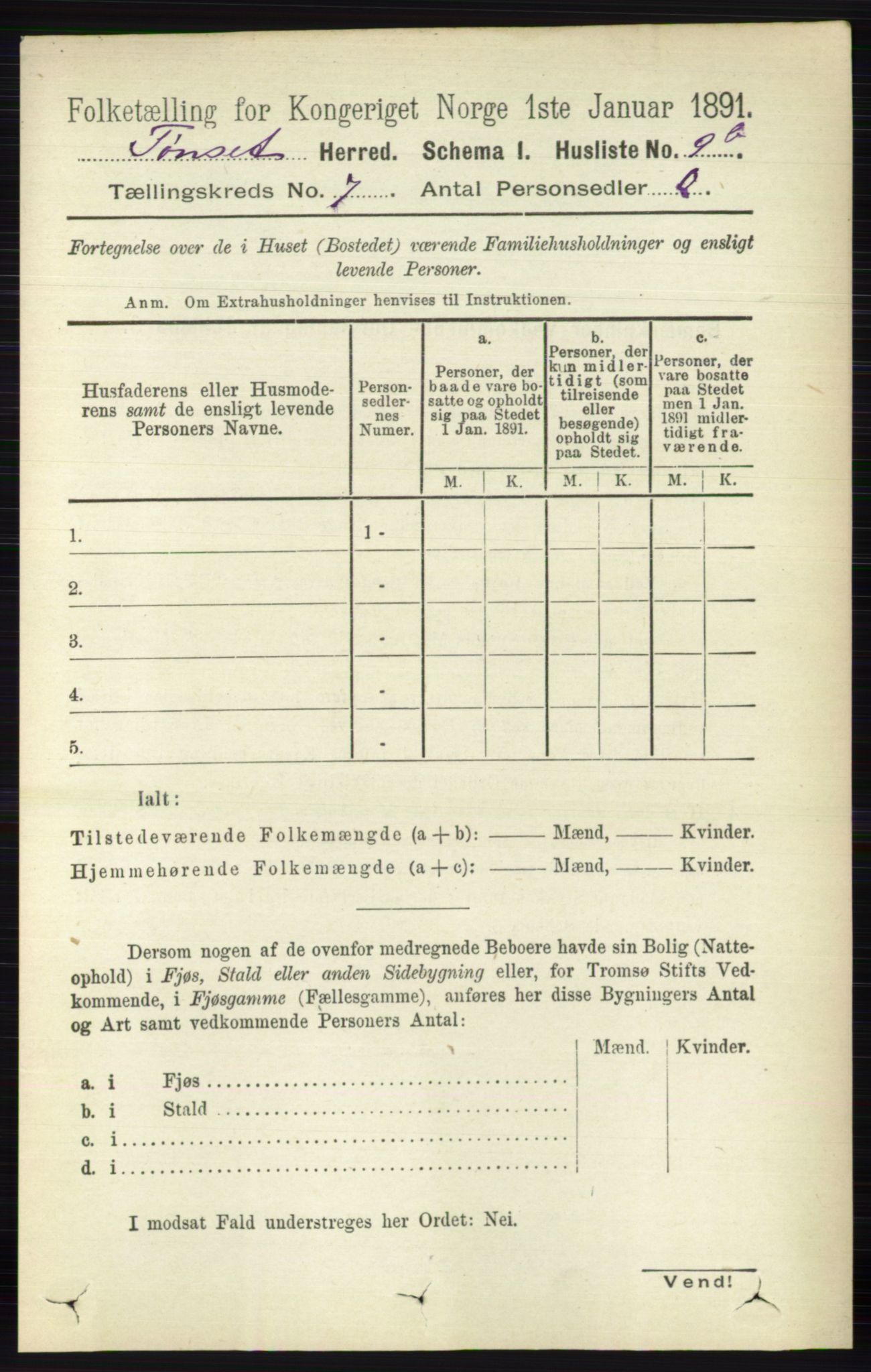 RA, 1891 census for 0437 Tynset, 1891, p. 1677