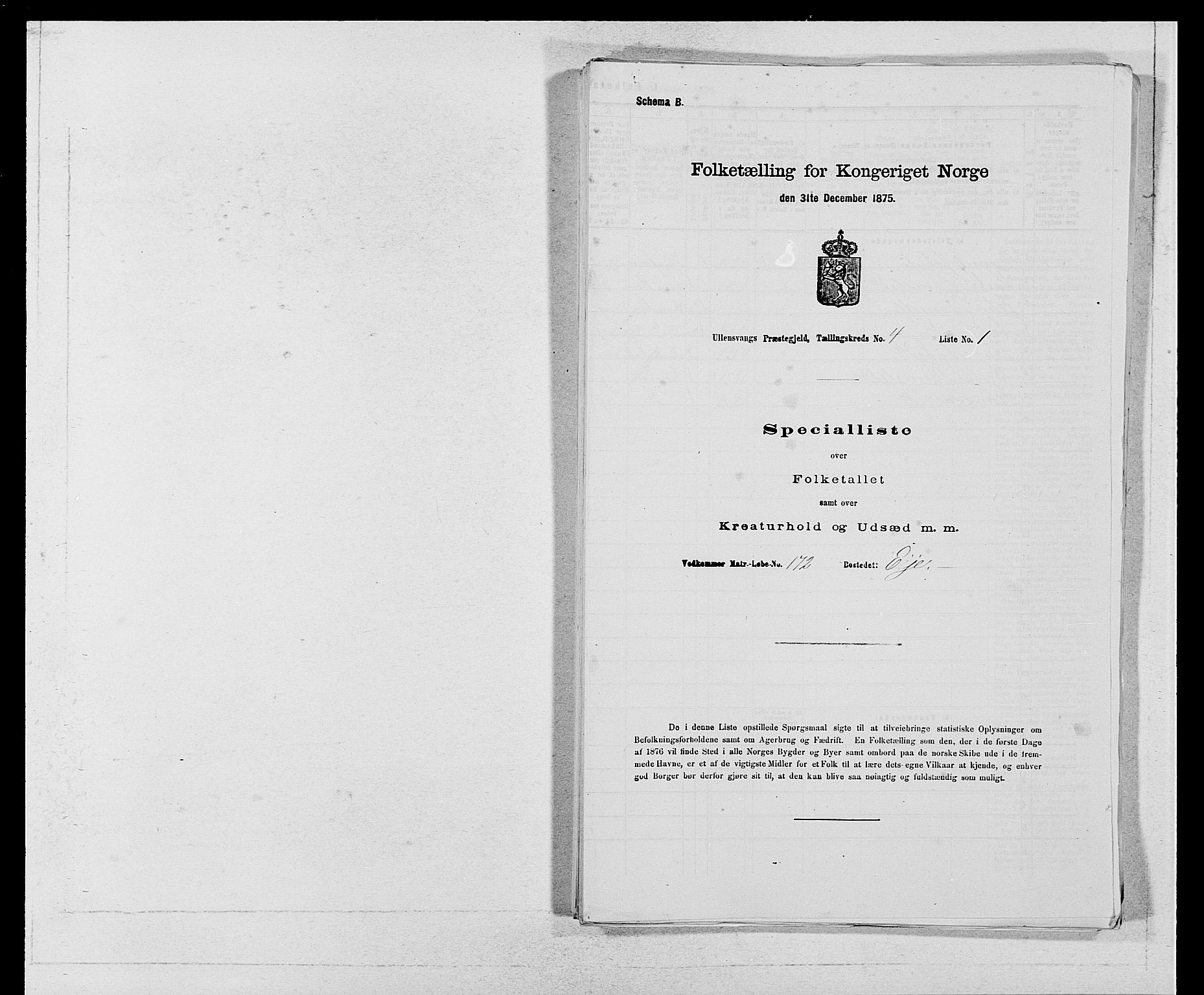 SAB, 1875 census for 1230P Ullensvang, 1875, p. 293