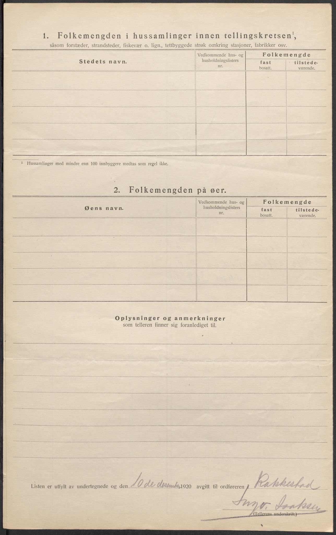 SAO, 1920 census for Rakkestad, 1920, p. 22