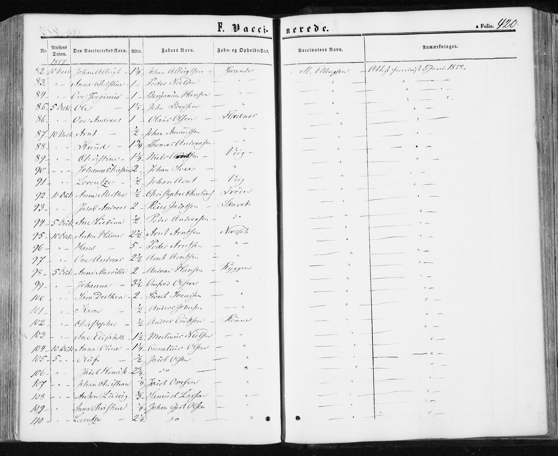 Ministerialprotokoller, klokkerbøker og fødselsregistre - Sør-Trøndelag, AV/SAT-A-1456/659/L0737: Parish register (official) no. 659A07, 1857-1875, p. 420