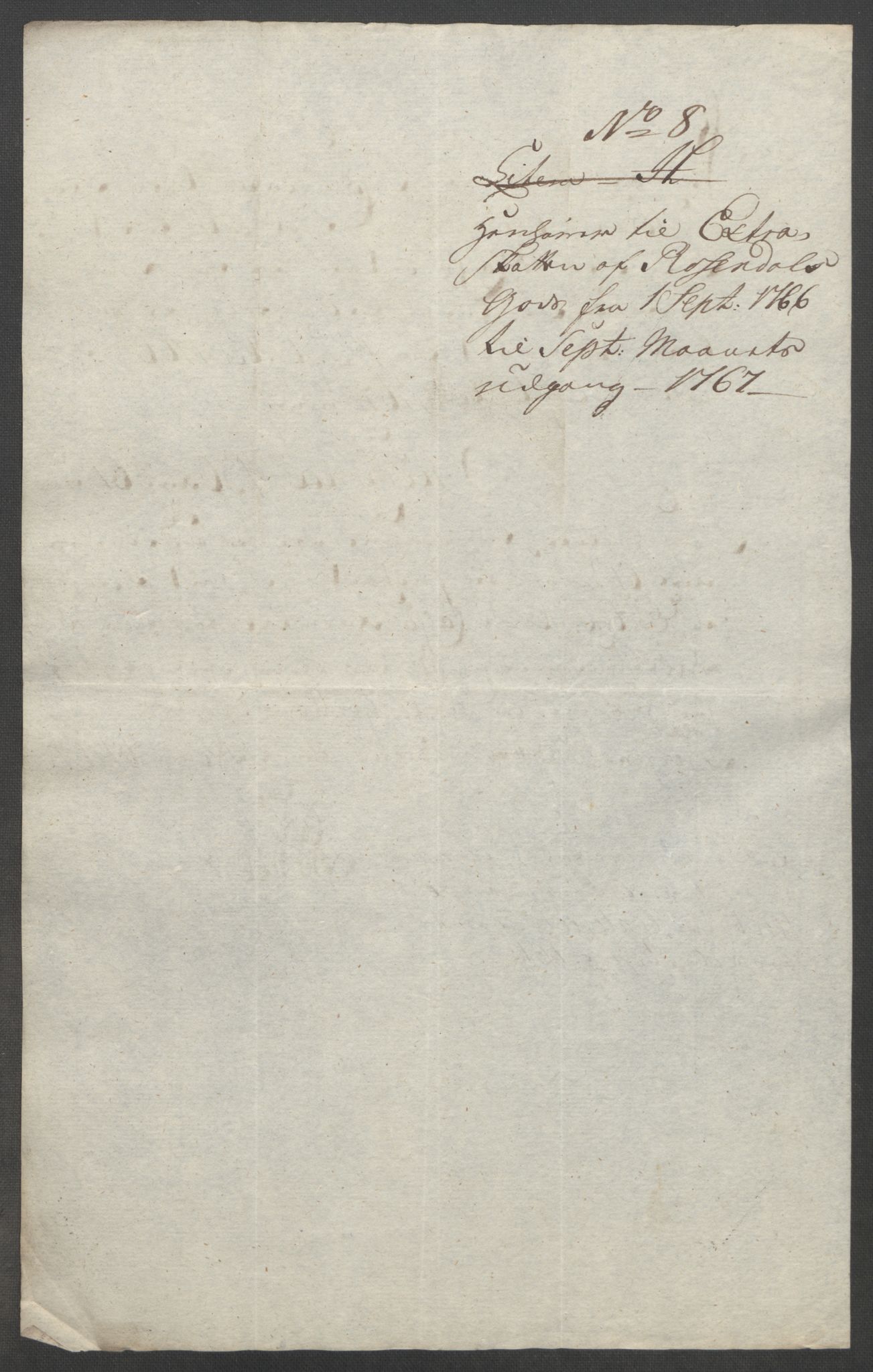 Rentekammeret inntil 1814, Reviderte regnskaper, Fogderegnskap, RA/EA-4092/R49/L3157: Ekstraskatten Rosendal Baroni, 1762-1772, p. 195