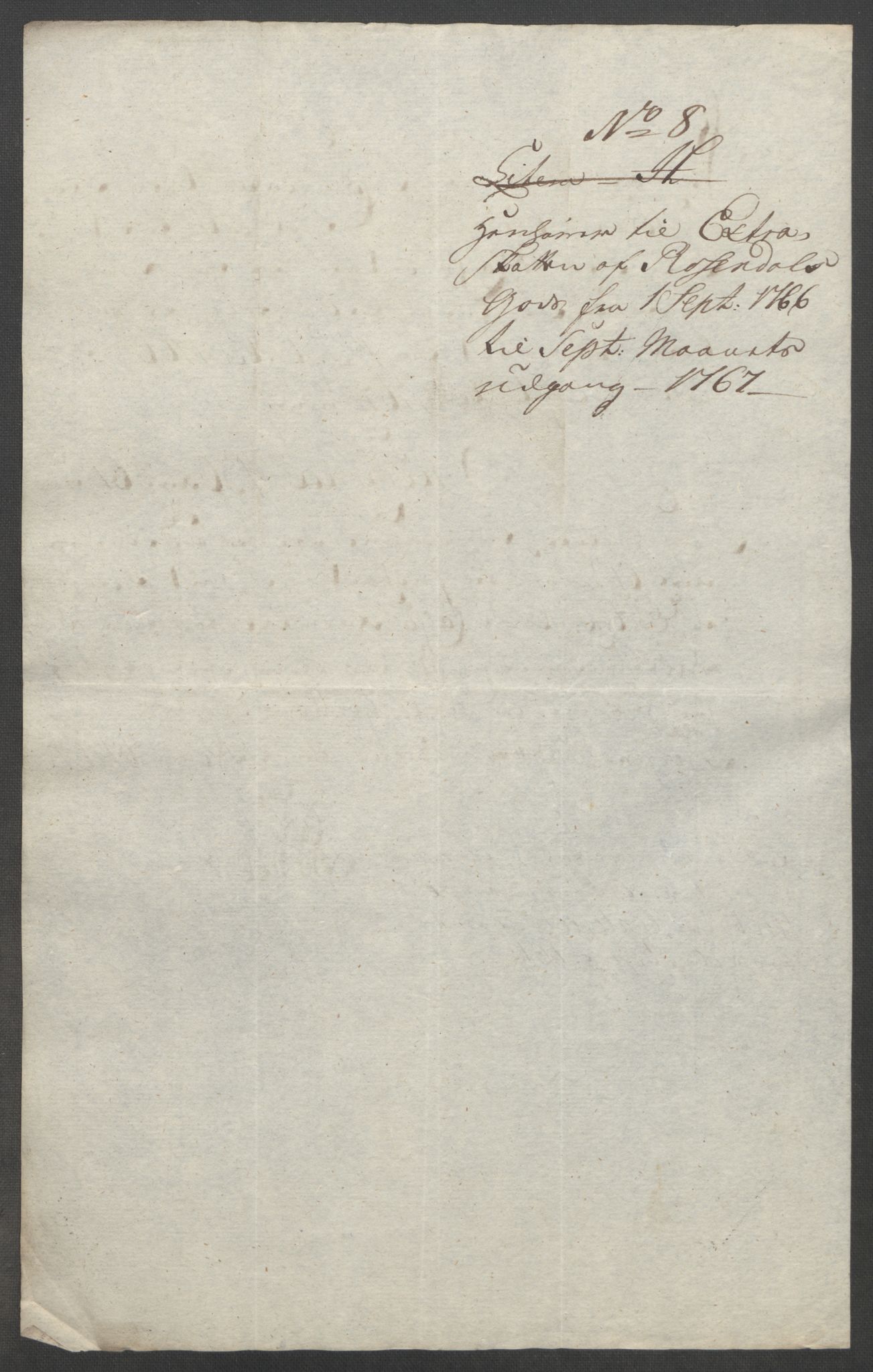 Rentekammeret inntil 1814, Reviderte regnskaper, Fogderegnskap, AV/RA-EA-4092/R49/L3157: Ekstraskatten Rosendal Baroni, 1762-1772, p. 195