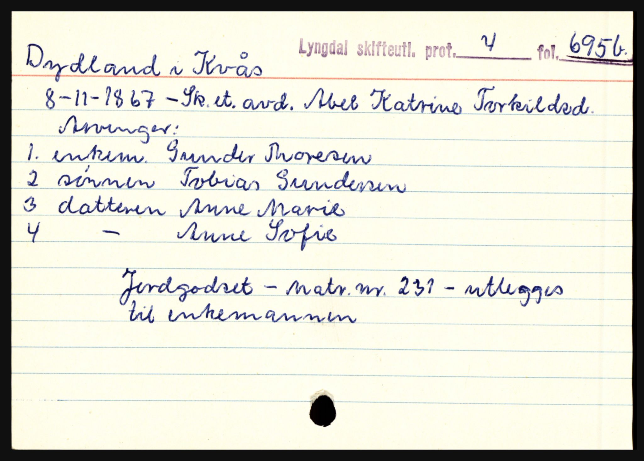 Lyngdal sorenskriveri, AV/SAK-1221-0004/H, p. 1797