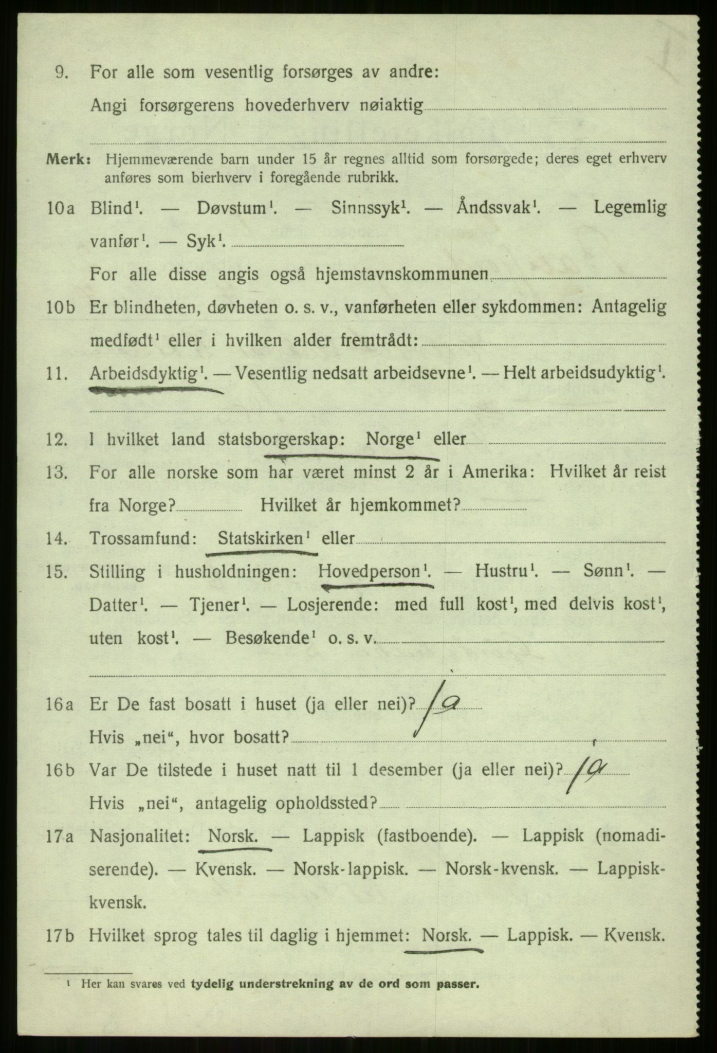 SATØ, 1920 census for Balsfjord, 1920, p. 1678