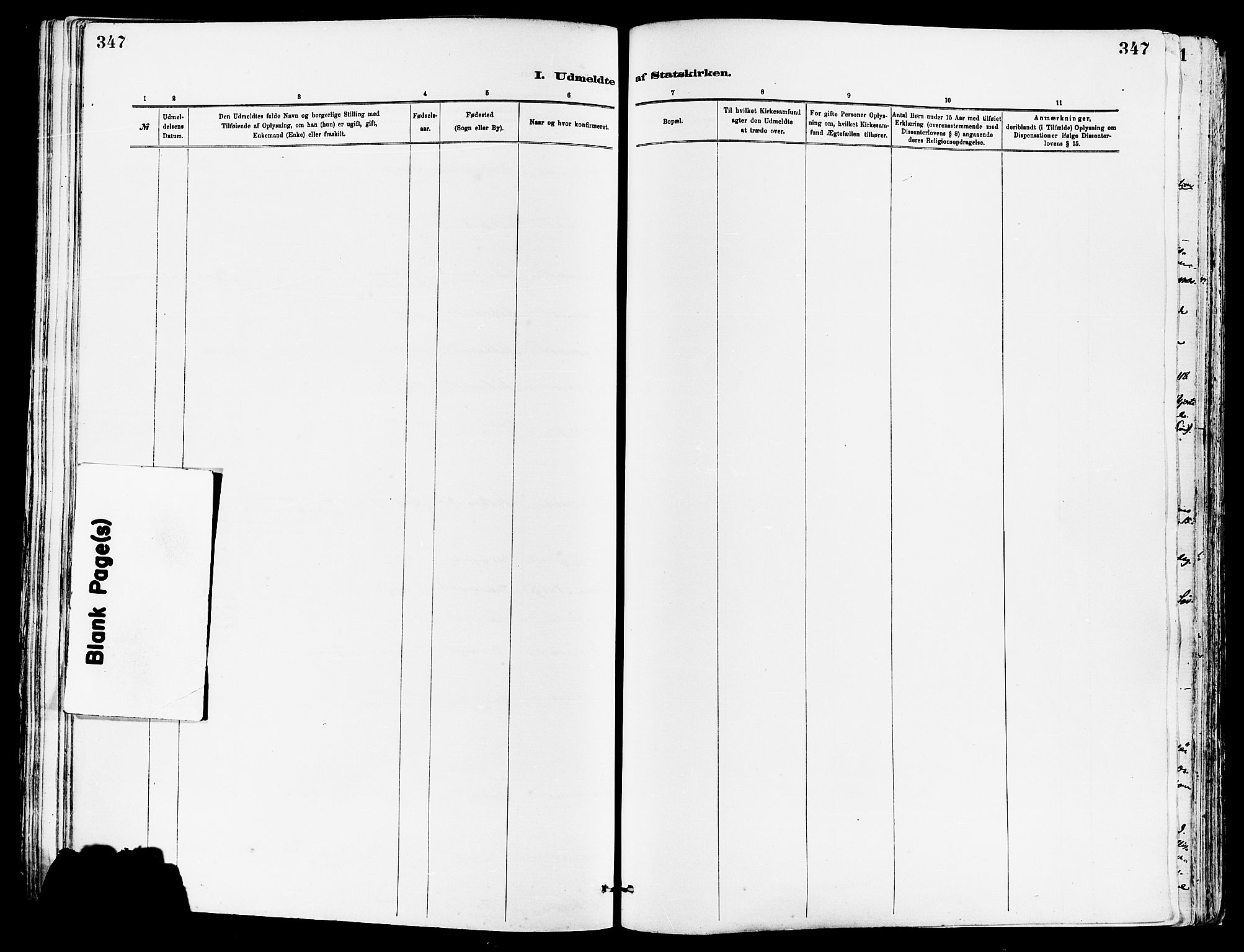 Avaldsnes sokneprestkontor, AV/SAST-A -101851/H/Ha/Haa/L0015: Parish register (official) no. A 15, 1880-1906, p. 347