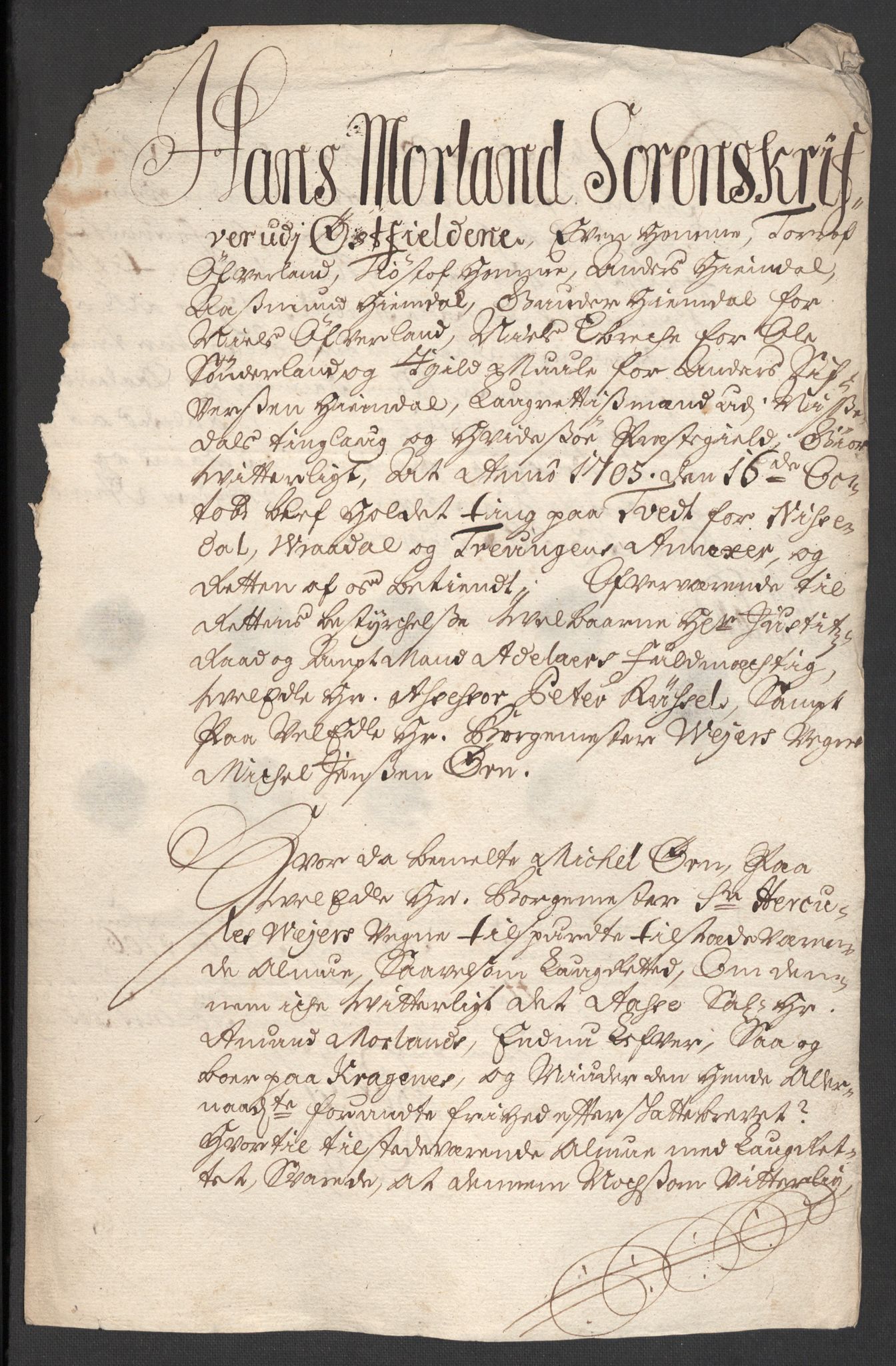 Rentekammeret inntil 1814, Reviderte regnskaper, Fogderegnskap, AV/RA-EA-4092/R36/L2114: Fogderegnskap Øvre og Nedre Telemark og Bamble, 1705, p. 159
