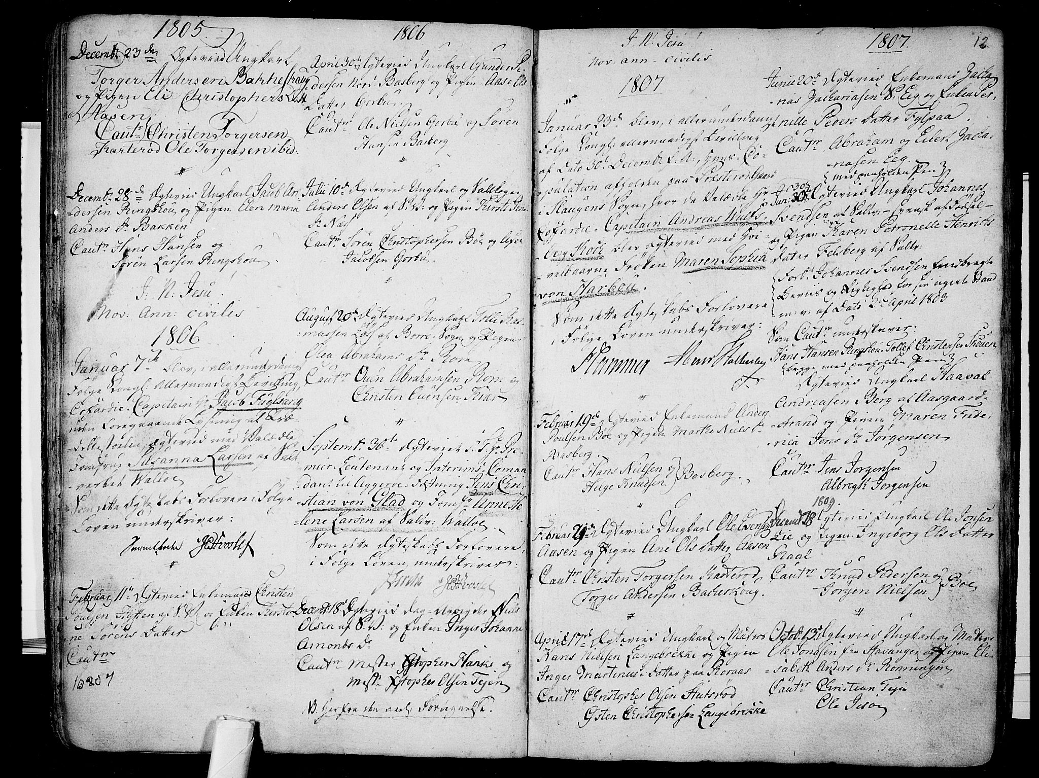 Sem kirkebøker, AV/SAKO-A-5/F/Fb/L0003: Parish register (official) no. II 3, 1792-1814, p. 12