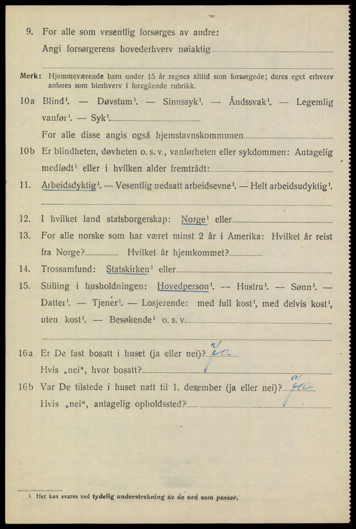 SAO, 1920 census for Blaker, 1920, p. 3074