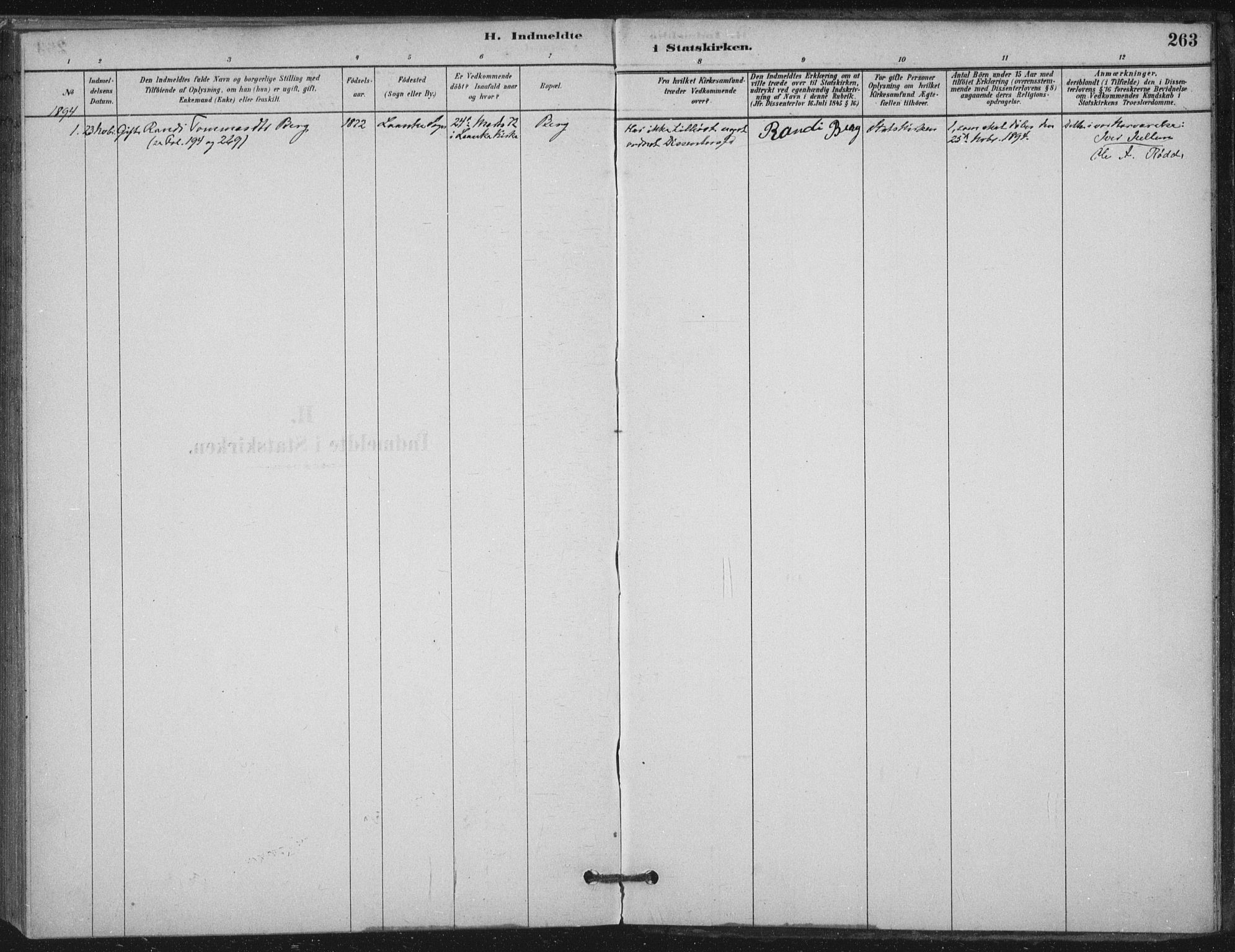 Ministerialprotokoller, klokkerbøker og fødselsregistre - Nord-Trøndelag, SAT/A-1458/710/L0095: Parish register (official) no. 710A01, 1880-1914, p. 263