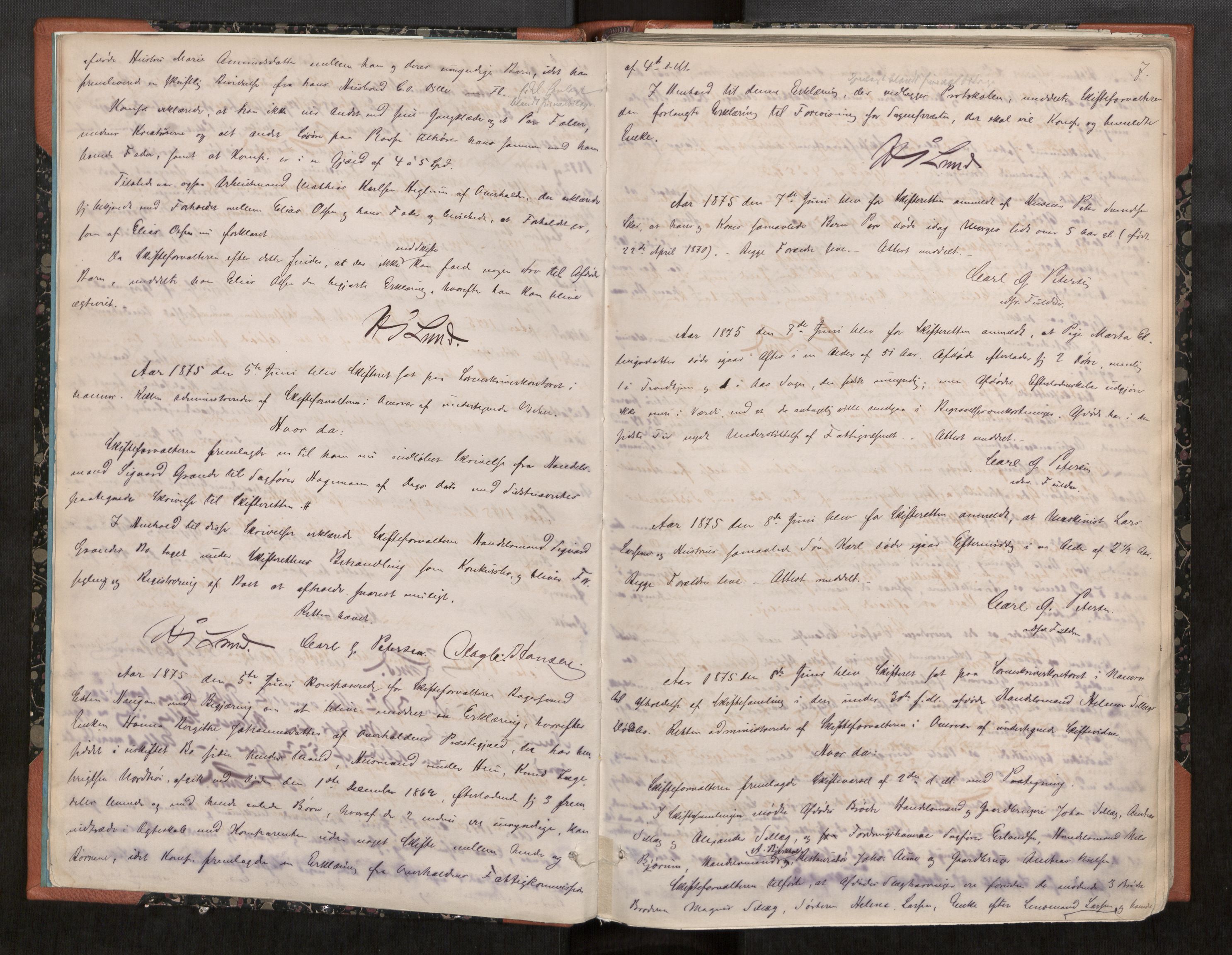 Namdal sorenskriveri, AV/SAT-A-4133/1/3/3B/L0004: Skiftebehandlingsprotokoll, 1875-1880, p. 7
