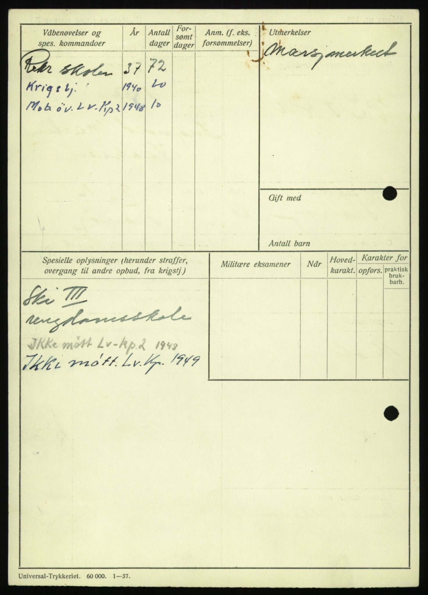 Forsvaret, Troms infanteriregiment nr. 16, AV/RA-RAFA-3146/P/Pa/L0021: Rulleblad for regimentets menige mannskaper, årsklasse 1937, 1937, p. 424