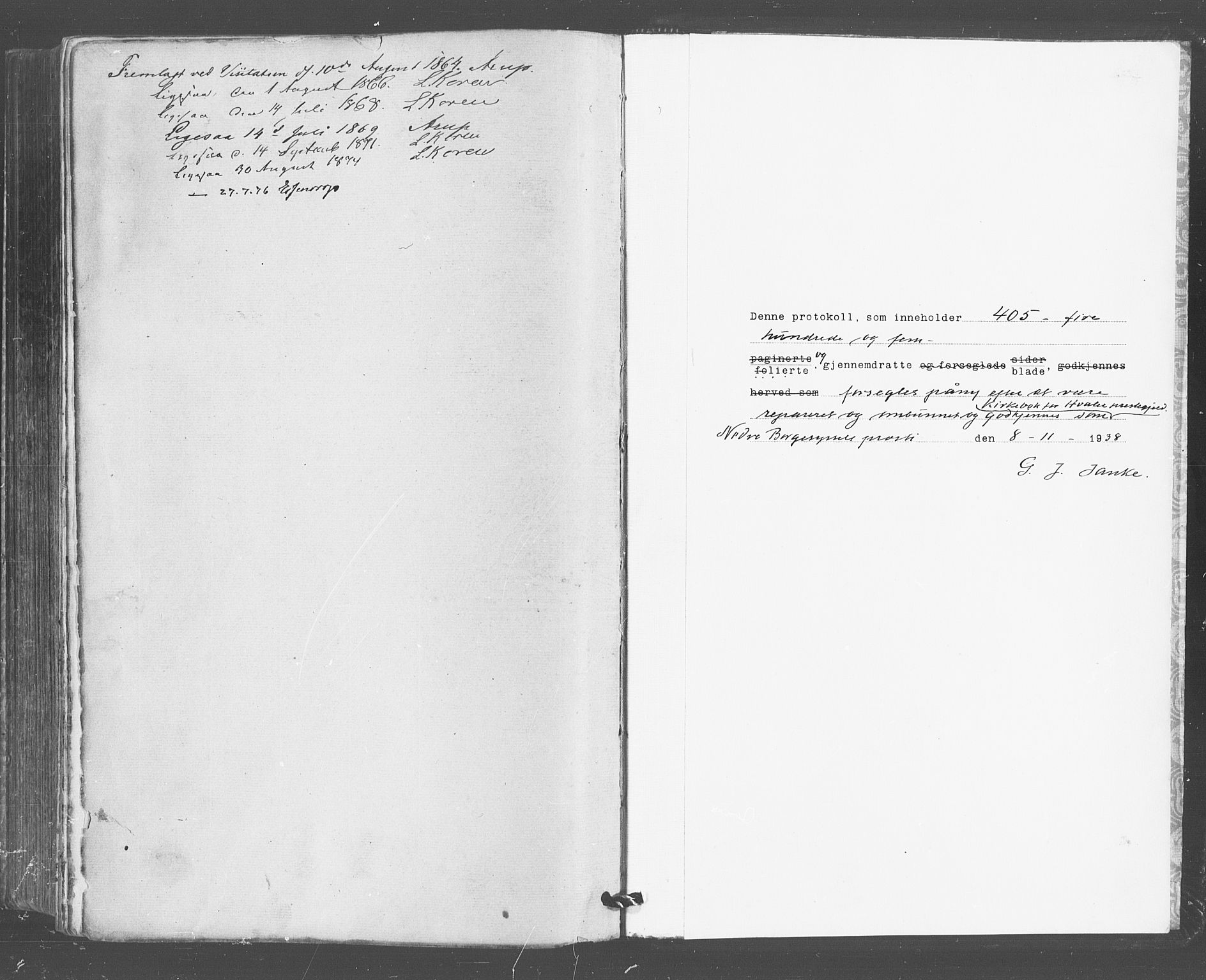 Hvaler prestekontor Kirkebøker, SAO/A-2001/F/Fa/L0007: Parish register (official) no. I 7, 1864-1878