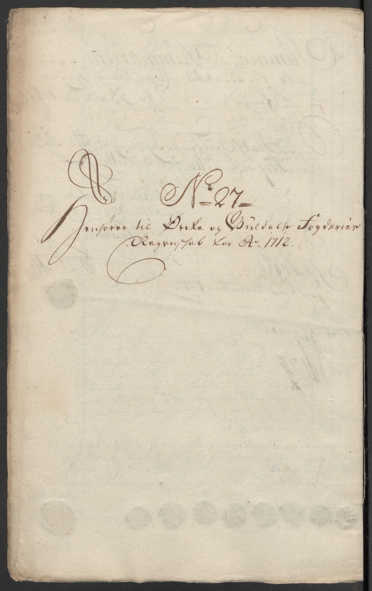 Rentekammeret inntil 1814, Reviderte regnskaper, Fogderegnskap, RA/EA-4092/R60/L3963: Fogderegnskap Orkdal og Gauldal, 1712, p. 293