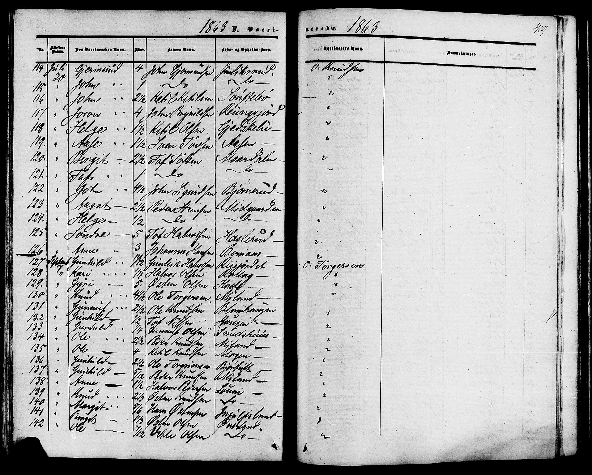 Tinn kirkebøker, SAKO/A-308/F/Fa/L0006: Parish register (official) no. I 6, 1857-1878, p. 419