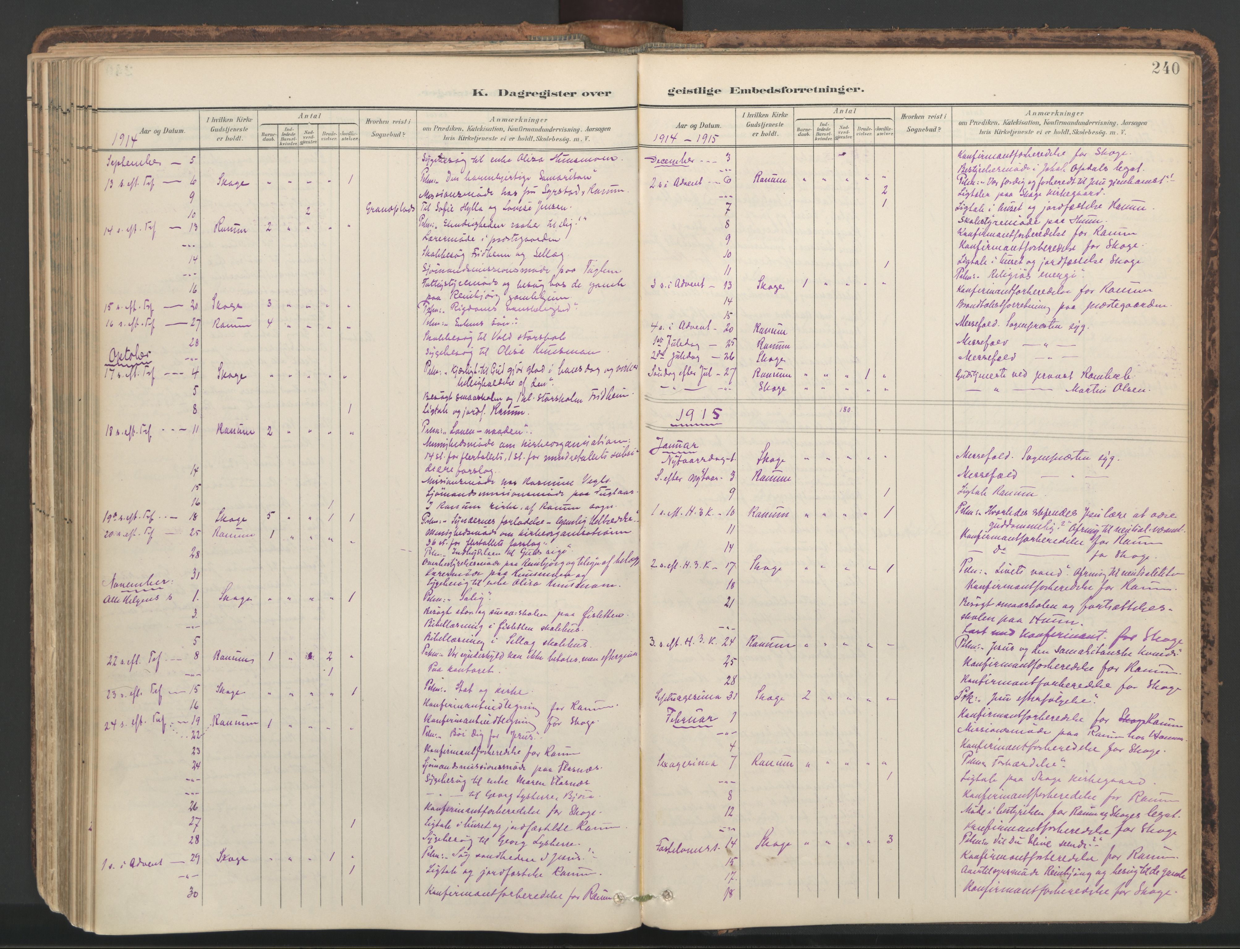 Ministerialprotokoller, klokkerbøker og fødselsregistre - Nord-Trøndelag, SAT/A-1458/764/L0556: Parish register (official) no. 764A11, 1897-1924, p. 240