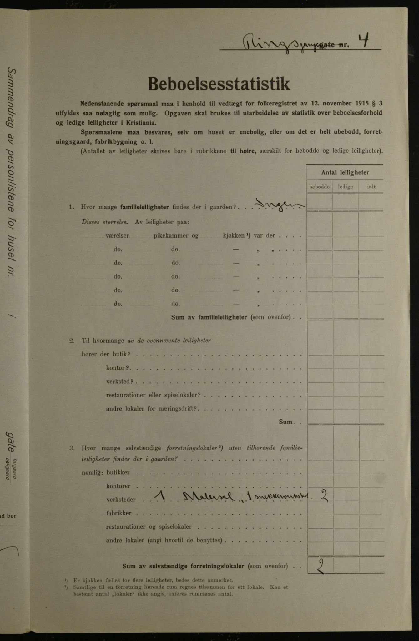 OBA, Municipal Census 1923 for Kristiania, 1923, p. 91879