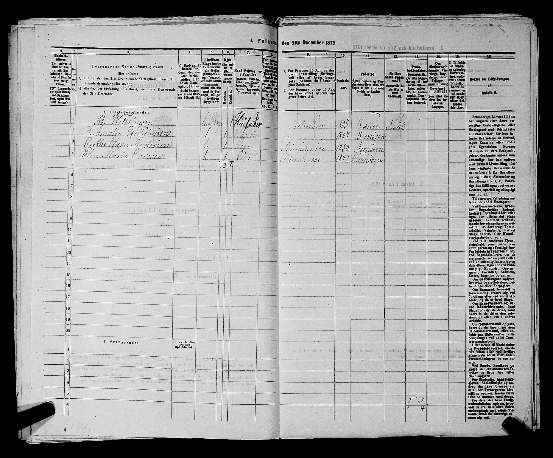 SAKO, 1875 census for 0705P Tønsberg, 1875, p. 737