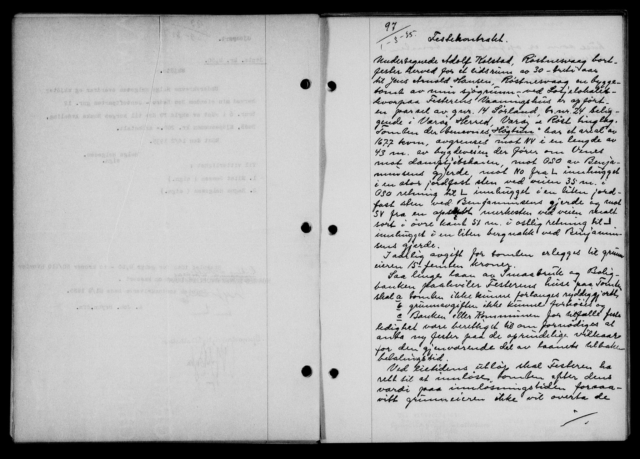 Lofoten sorenskriveri, SAT/A-0017/1/2/2C/L0031b: Mortgage book no. 31b, 1935-1935, Deed date: 01.03.1935