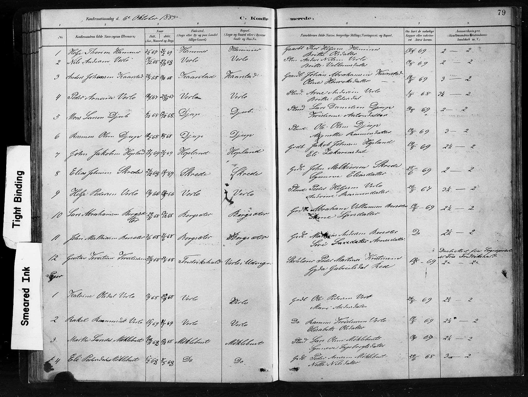 Innvik sokneprestembete, SAB/A-80501: Parish register (copy) no. C 3, 1883-1911, p. 79