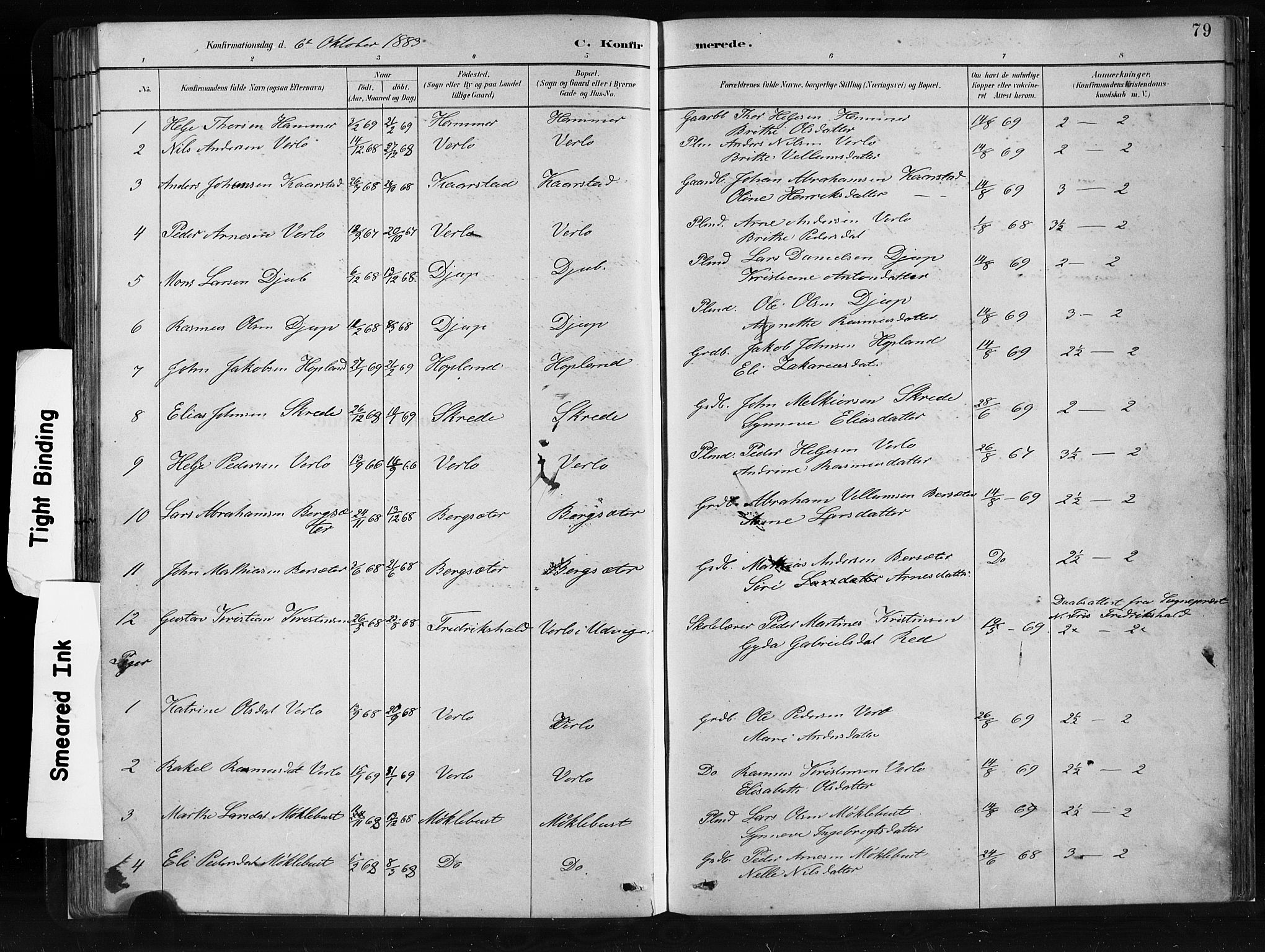Innvik sokneprestembete, AV/SAB-A-80501: Parish register (copy) no. C 3, 1883-1911, p. 79