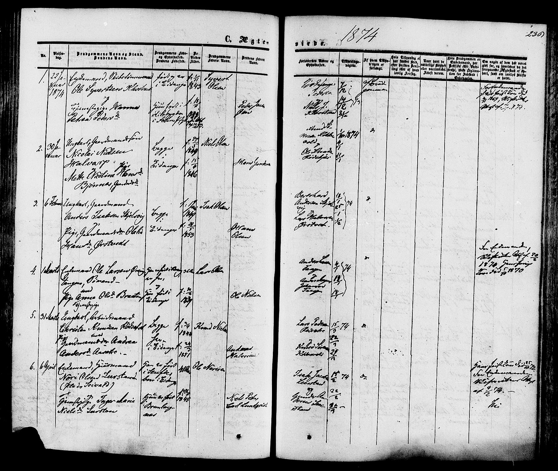 Eidanger kirkebøker, SAKO/A-261/F/Fa/L0010: Parish register (official) no. 10, 1859-1874, p. 236