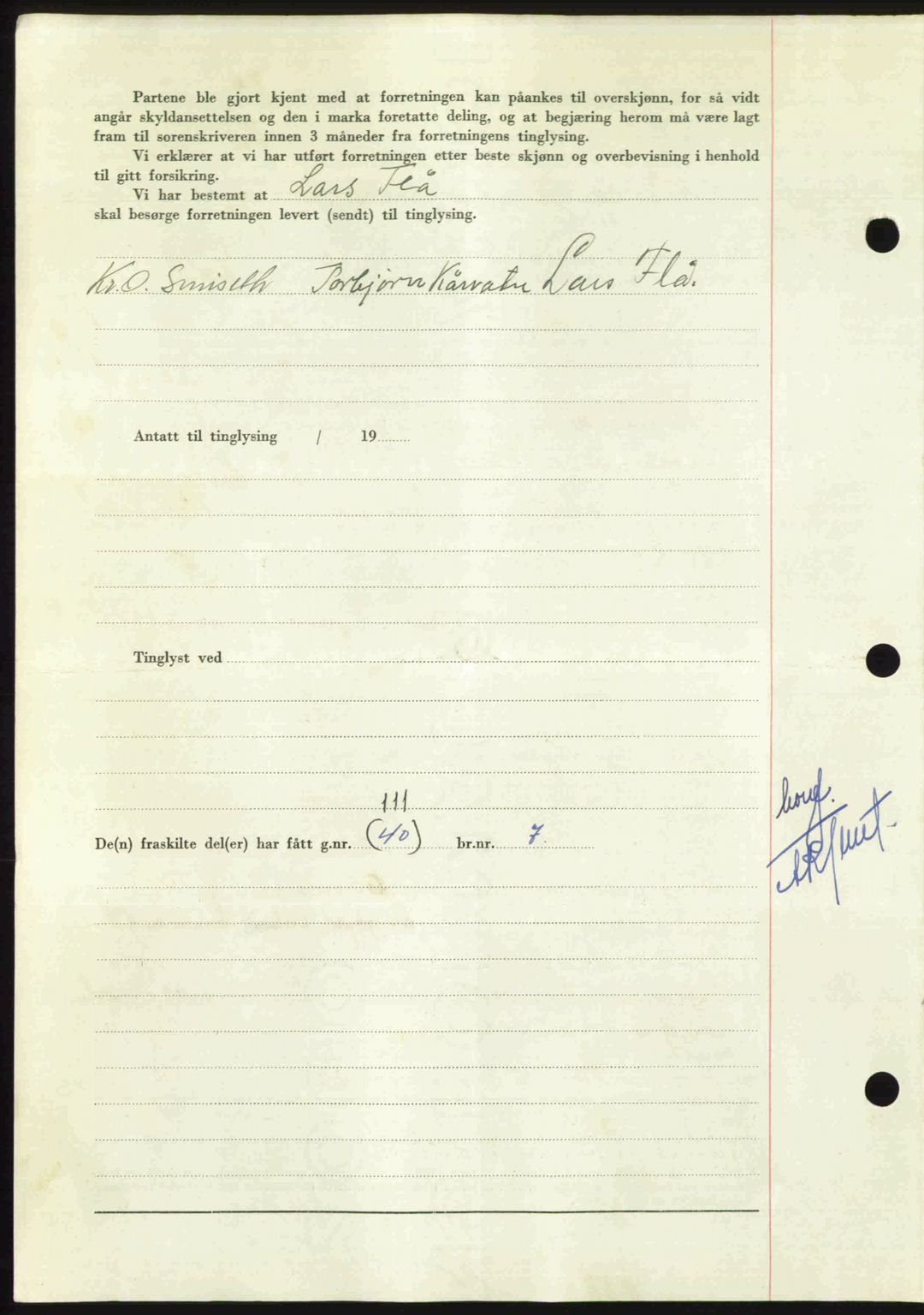 Nordmøre sorenskriveri, AV/SAT-A-4132/1/2/2Ca: Mortgage book no. A113, 1949-1950, Diary no: : 3244/1949