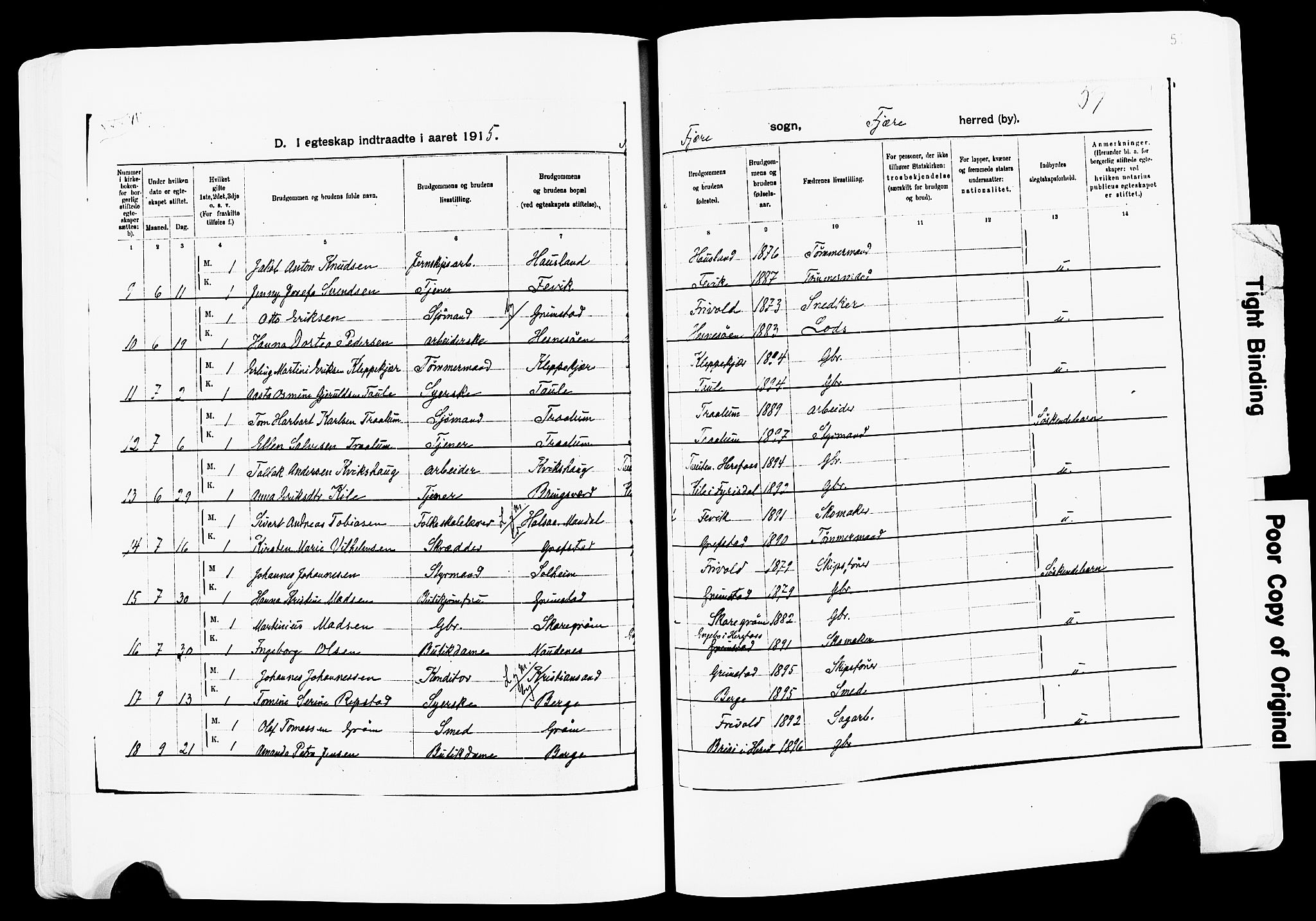 Fjære sokneprestkontor, AV/SAK-1111-0011/F/Fa/L0003: Parish register (official) no. A 3.1, 1903-1920, p. 51