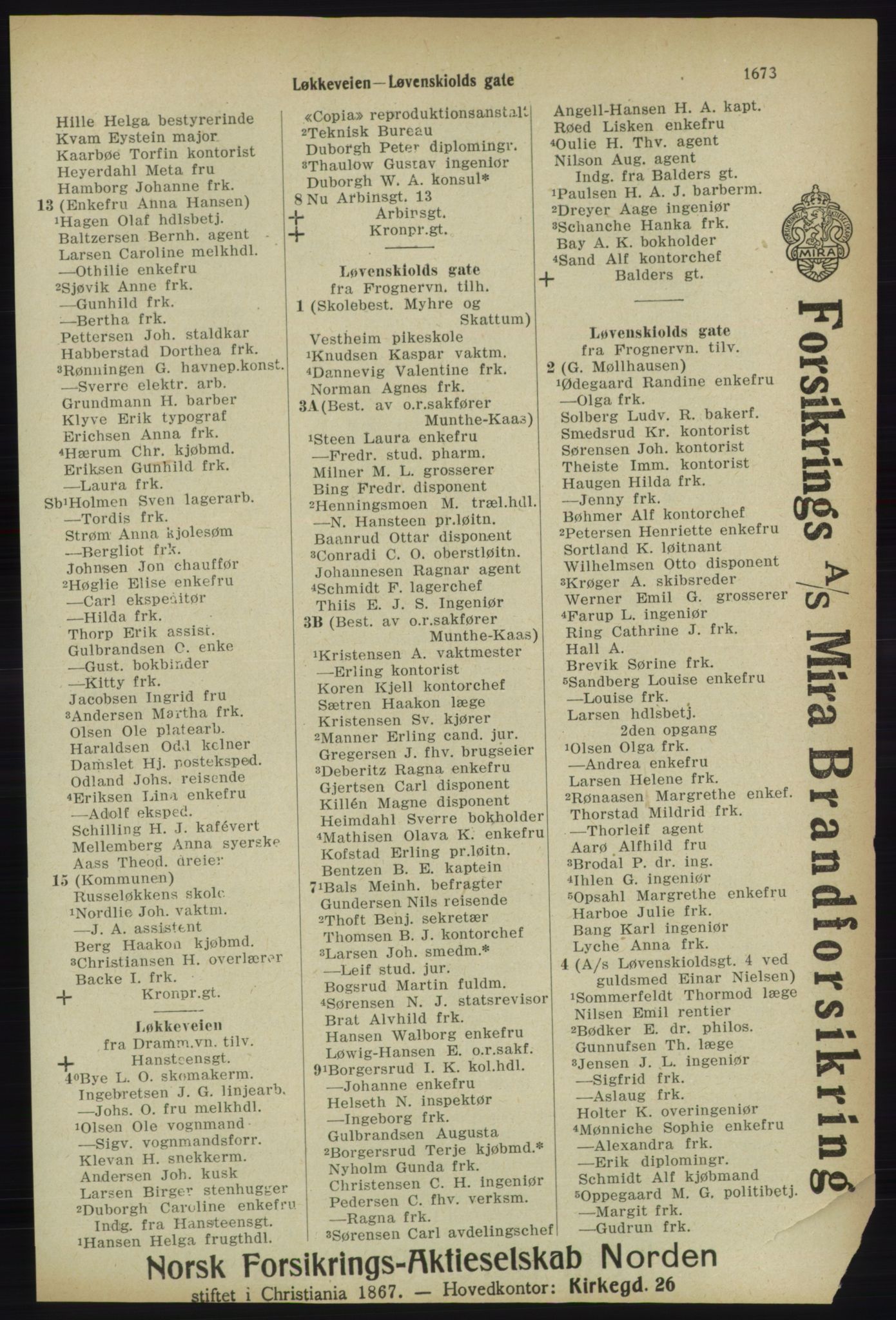 Kristiania/Oslo adressebok, PUBL/-, 1918, p. 1826