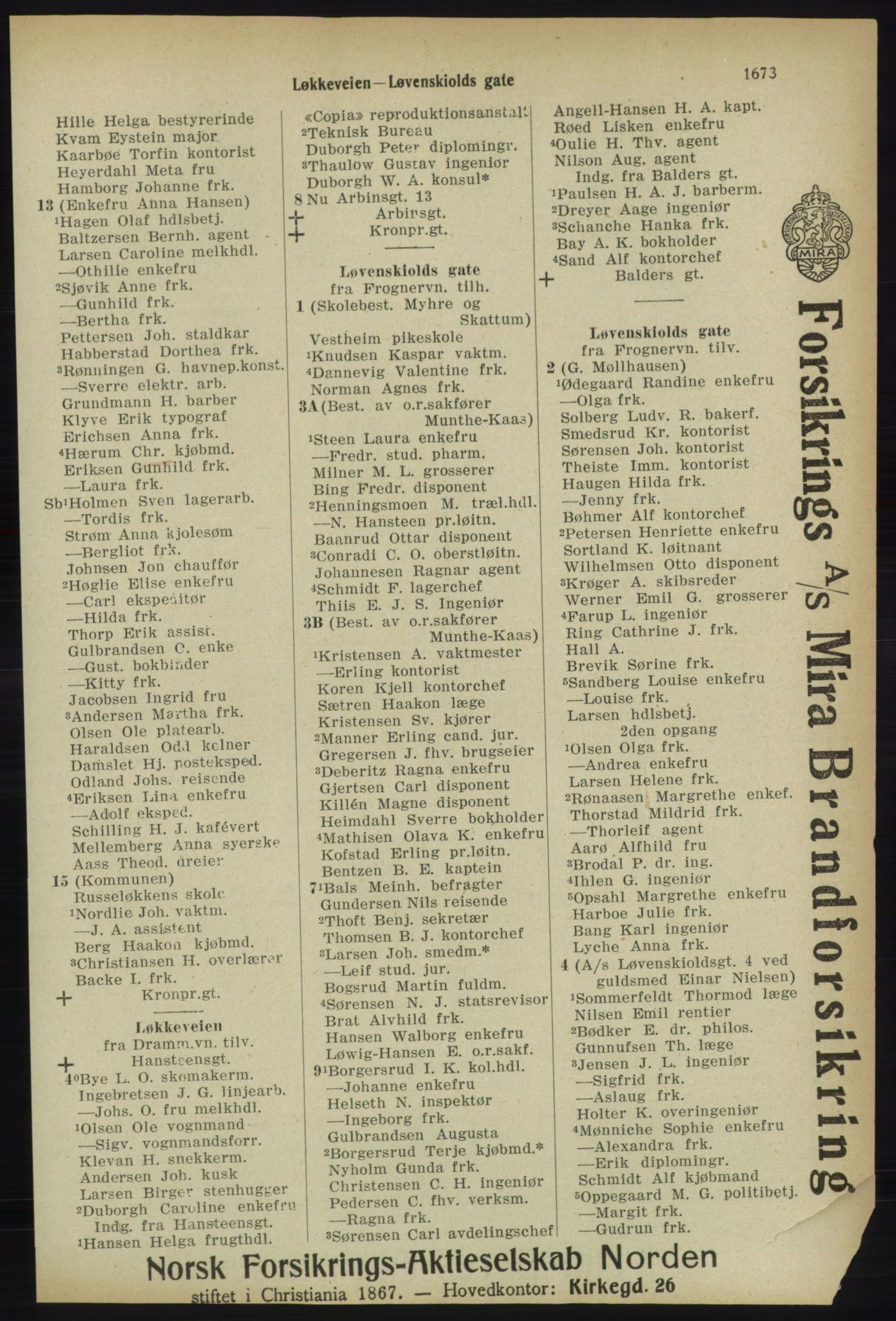 Kristiania/Oslo adressebok, PUBL/-, 1918, p. 1826
