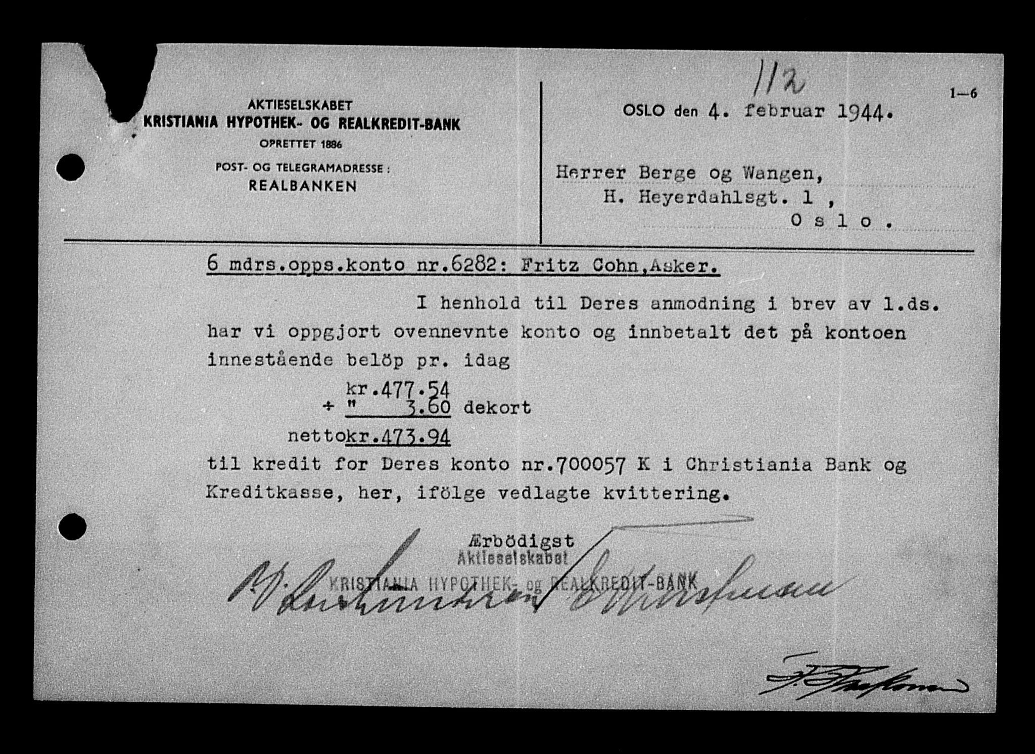 Justisdepartementet, Tilbakeføringskontoret for inndratte formuer, AV/RA-S-1564/H/Hc/Hcc/L0928: --, 1945-1947, p. 470