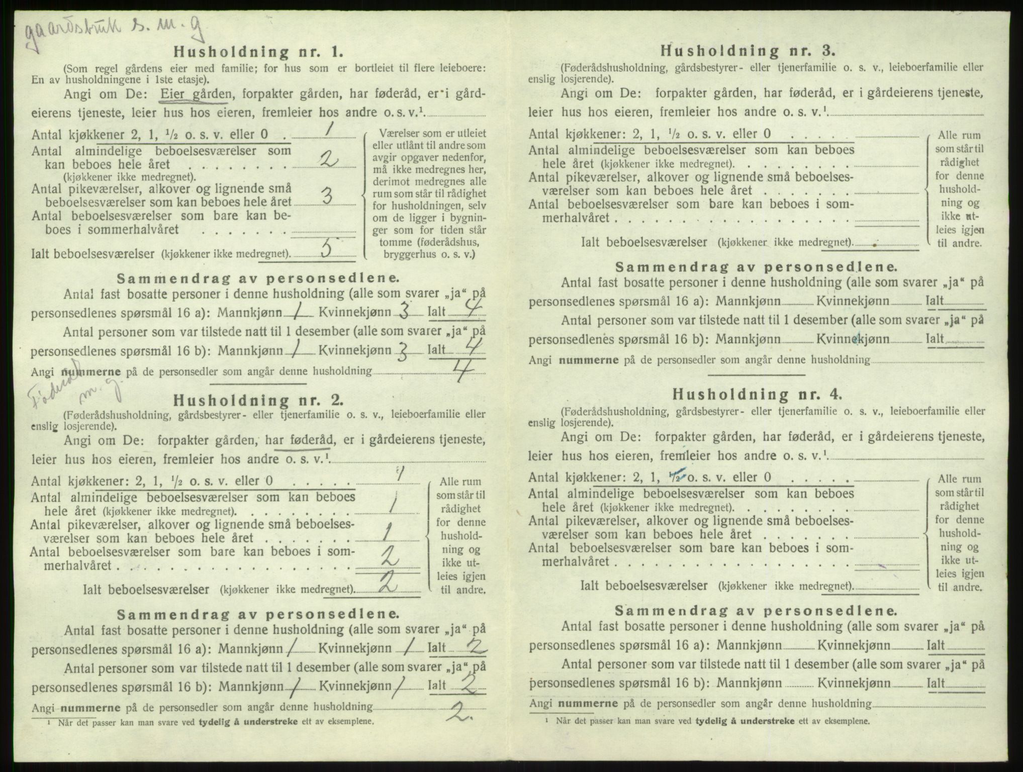 SAB, 1920 census for Kyrkjebø, 1920, p. 80