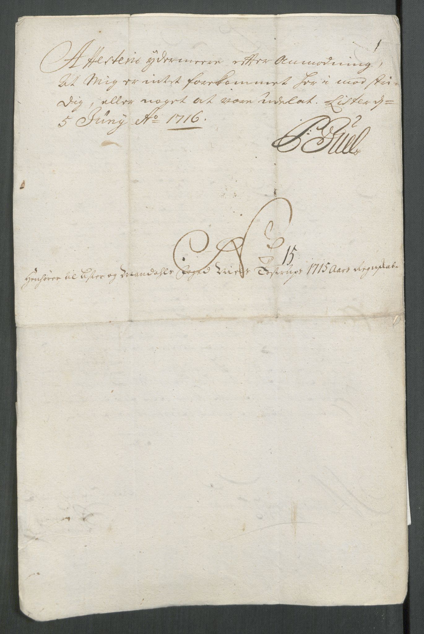 Rentekammeret inntil 1814, Reviderte regnskaper, Fogderegnskap, AV/RA-EA-4092/R43/L2559: Fogderegnskap Lista og Mandal, 1715, p. 183