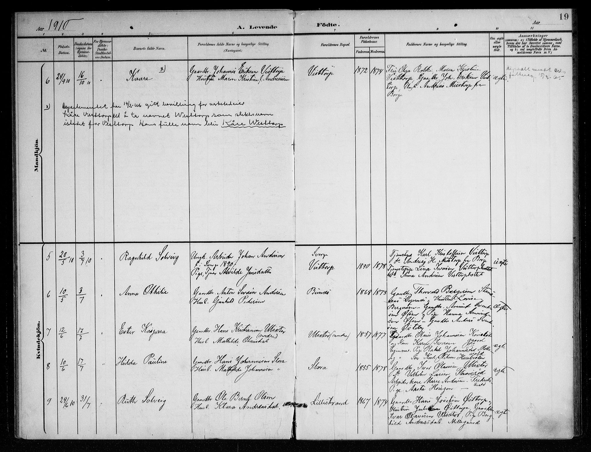 Berg prestekontor Kirkebøker, SAO/A-10902/F/Fc/L0003: Parish register (official) no. III 3, 1902-1916, p. 19