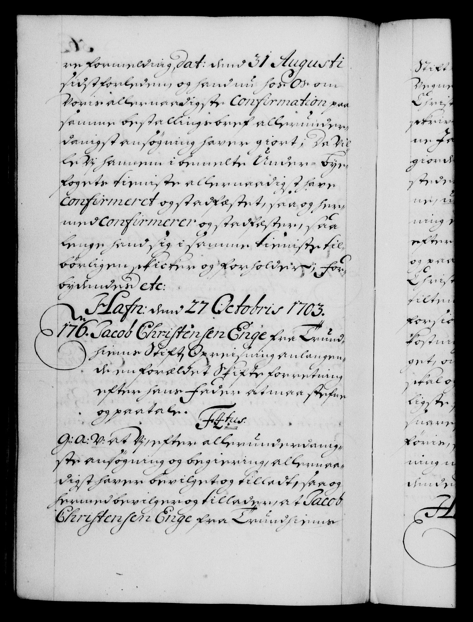 Danske Kanselli 1572-1799, AV/RA-EA-3023/F/Fc/Fca/Fcaa/L0018: Norske registre, 1699-1703, p. 562b