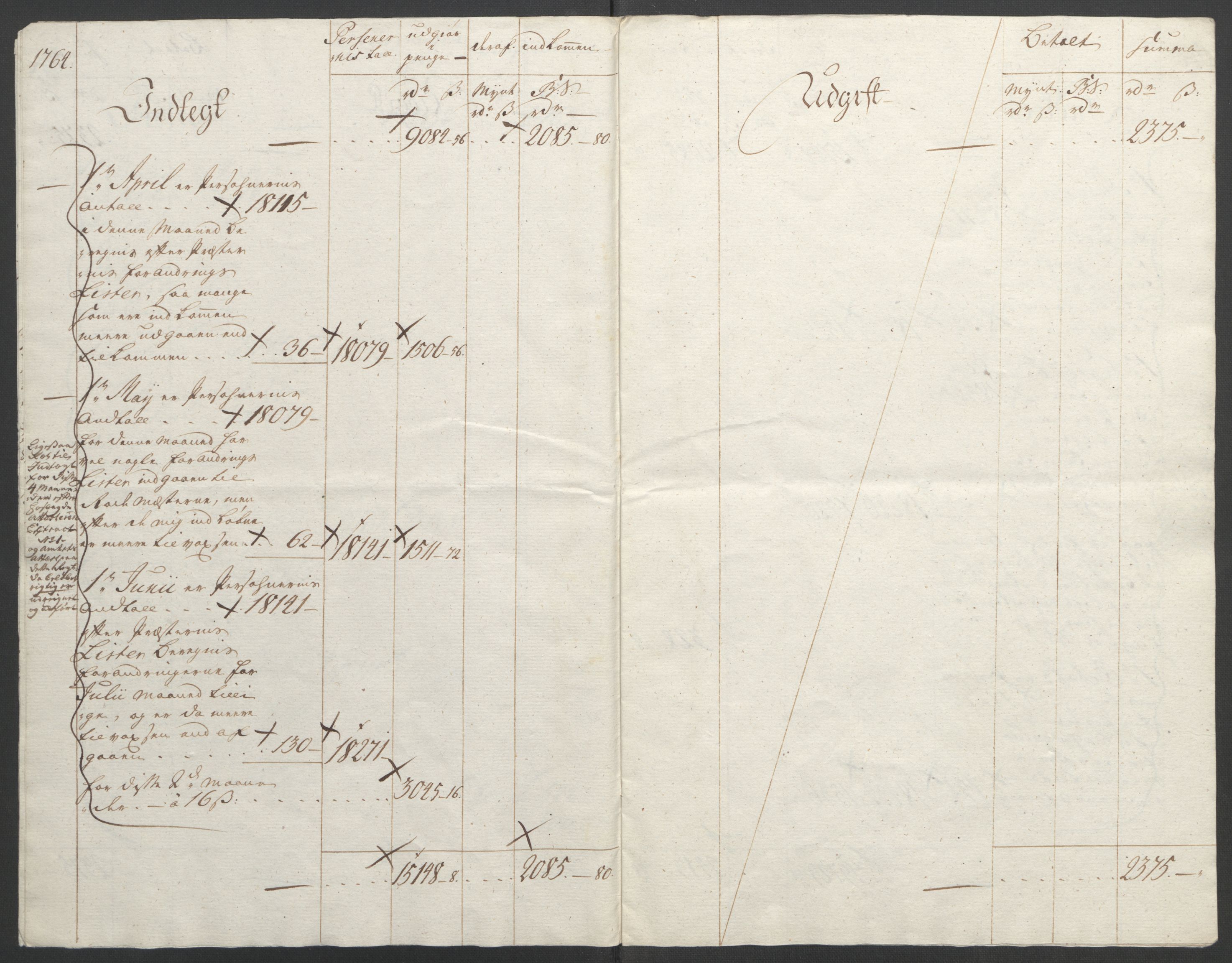 Rentekammeret inntil 1814, Reviderte regnskaper, Fogderegnskap, AV/RA-EA-4092/R45/L2704: Ekstraskatten Lista og Mandal, 1762-1768, p. 130