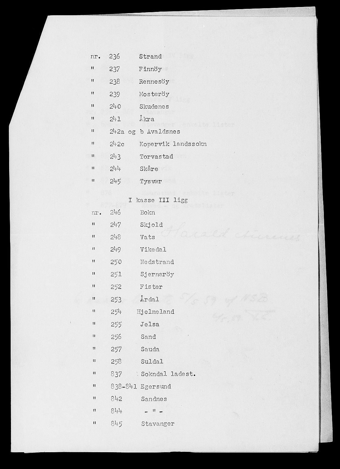 SAST, 1900 census for Sjernarøy, 1900, p. 25