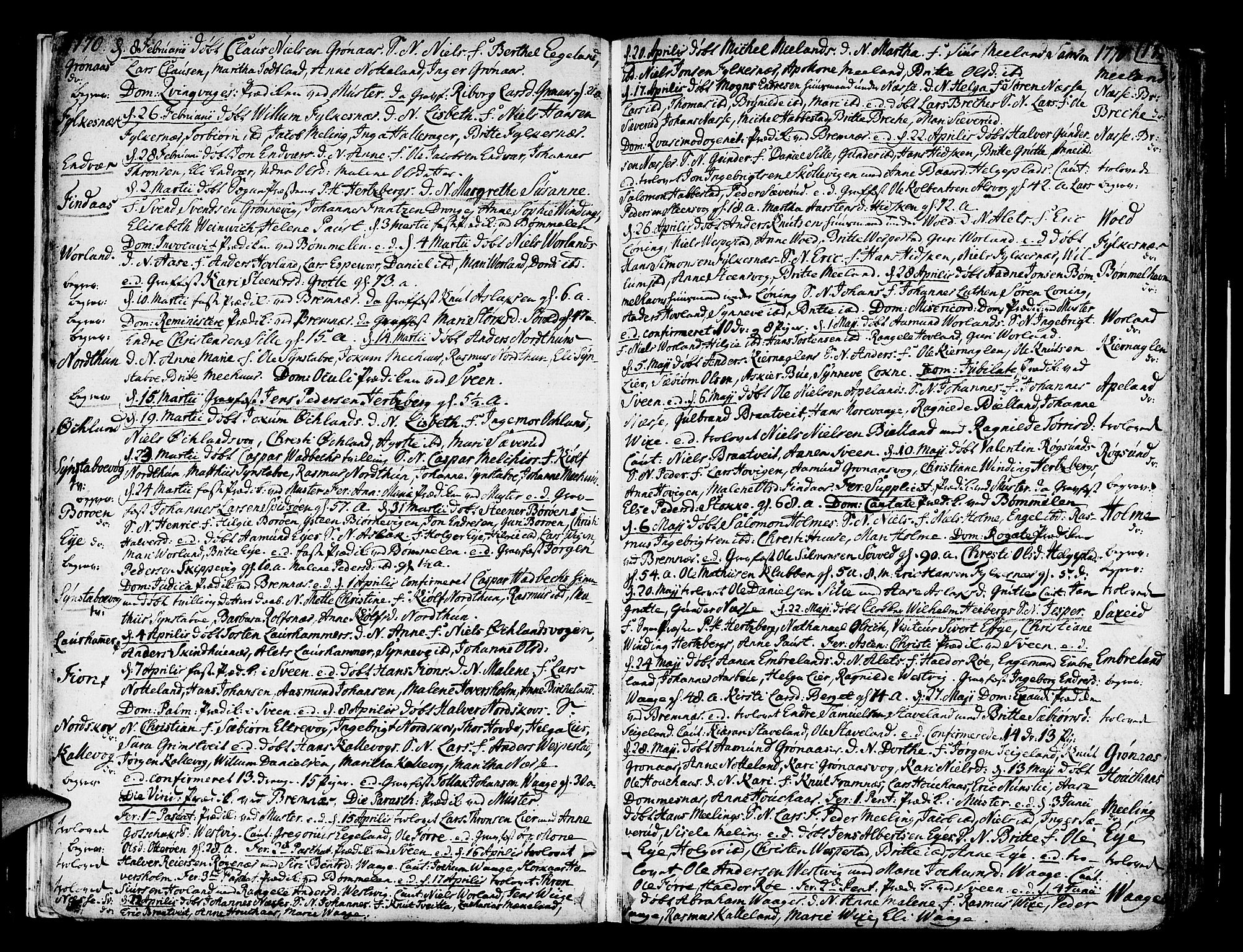 Finnås sokneprestembete, AV/SAB-A-99925/H/Ha/Haa/Haaa/L0003: Parish register (official) no. A 3, 1765-1803, p. 17