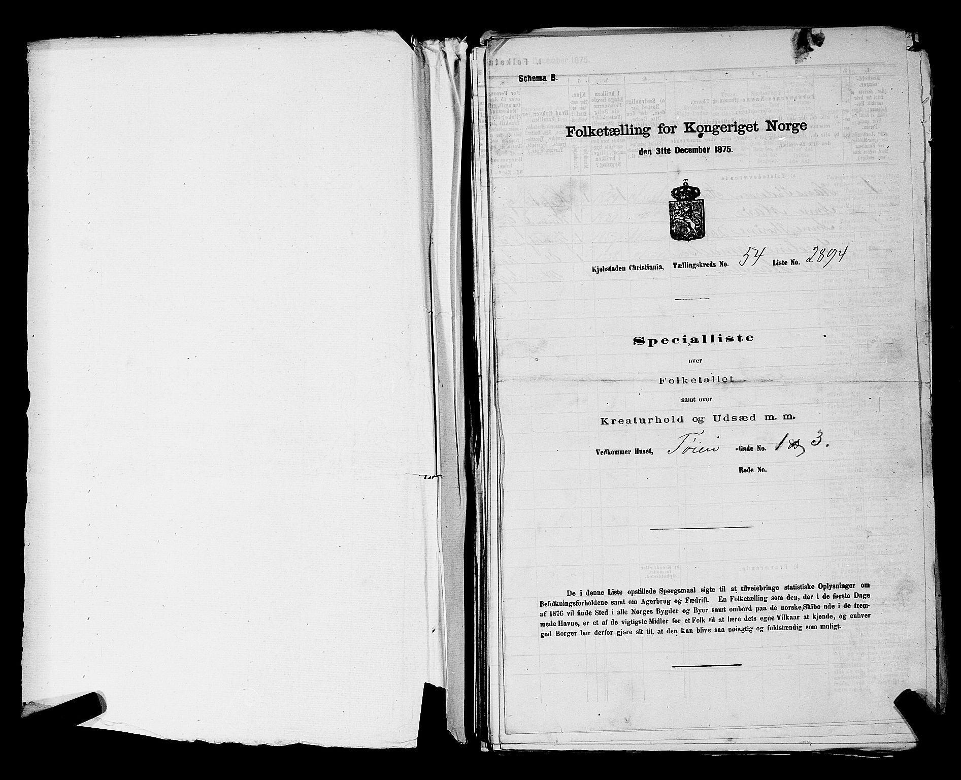 RA, 1875 census for 0301 Kristiania, 1875, p. 8137