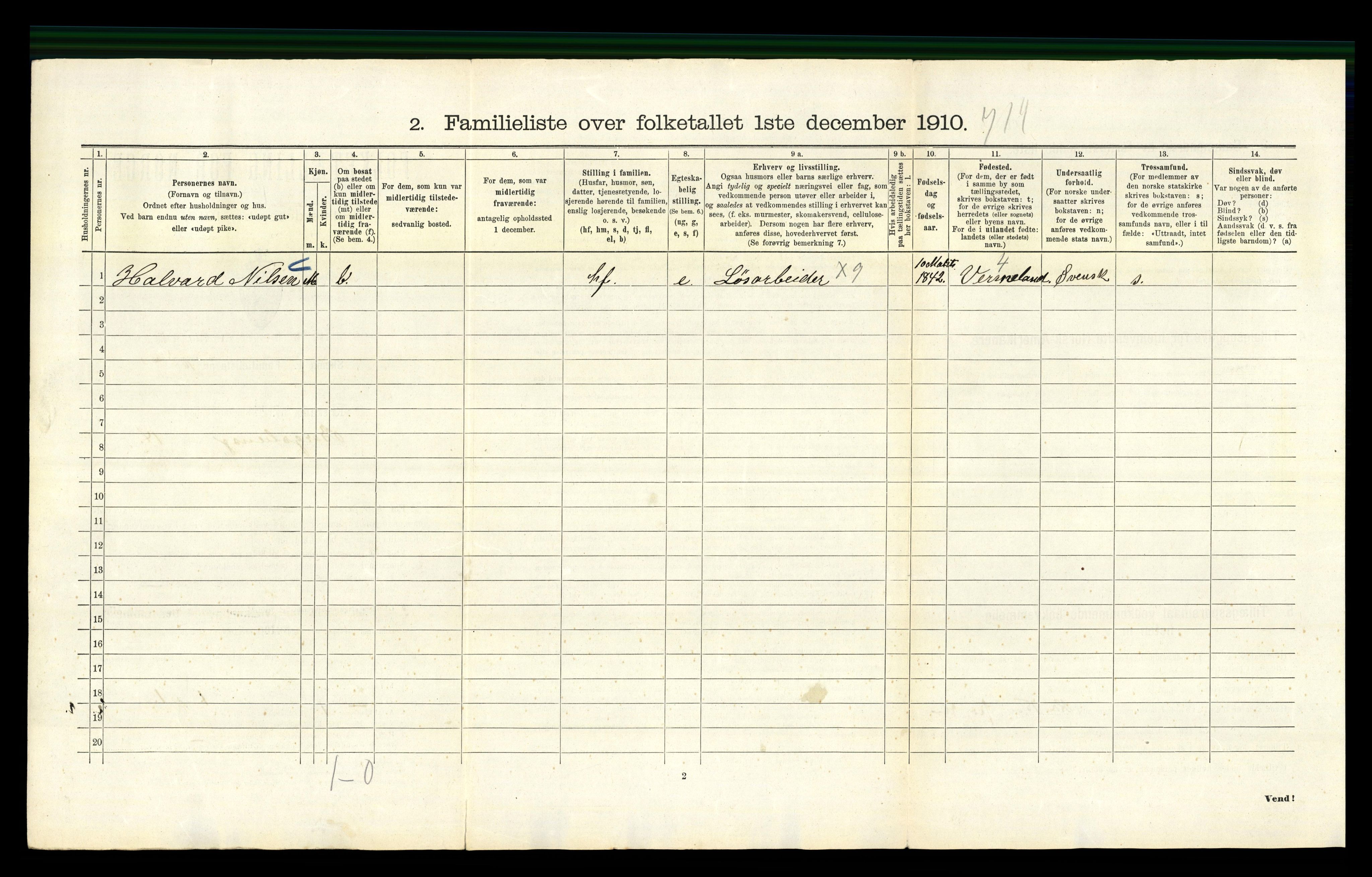 RA, 1910 census for Kristiania, 1910, p. 5432